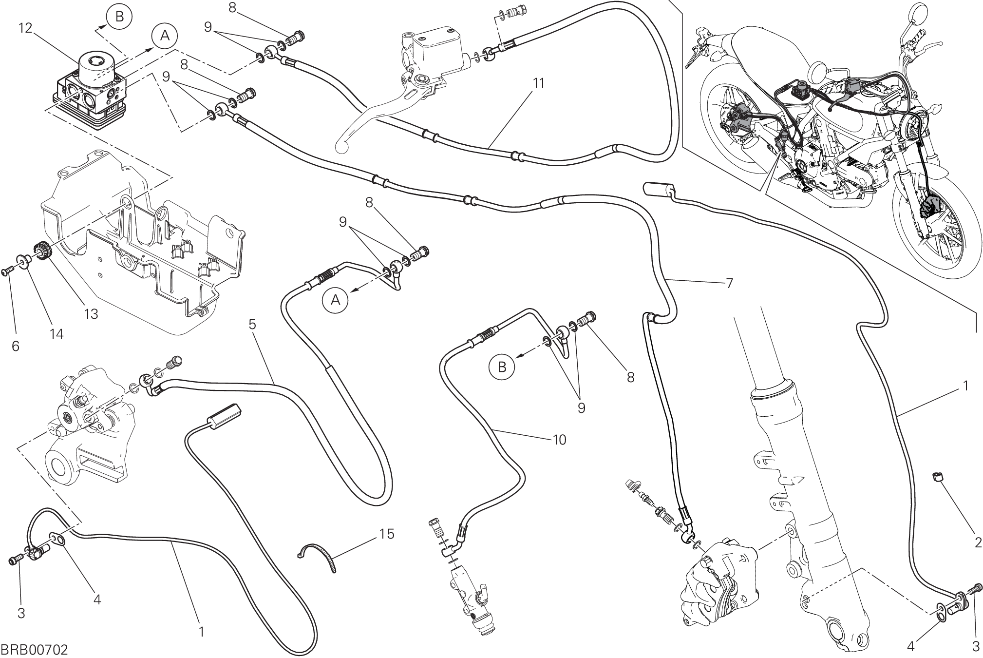 24A SYSTEME ANTIBLOCAGE DES FREINS ABS POUR SCRAMBLER SIXTY2 2019