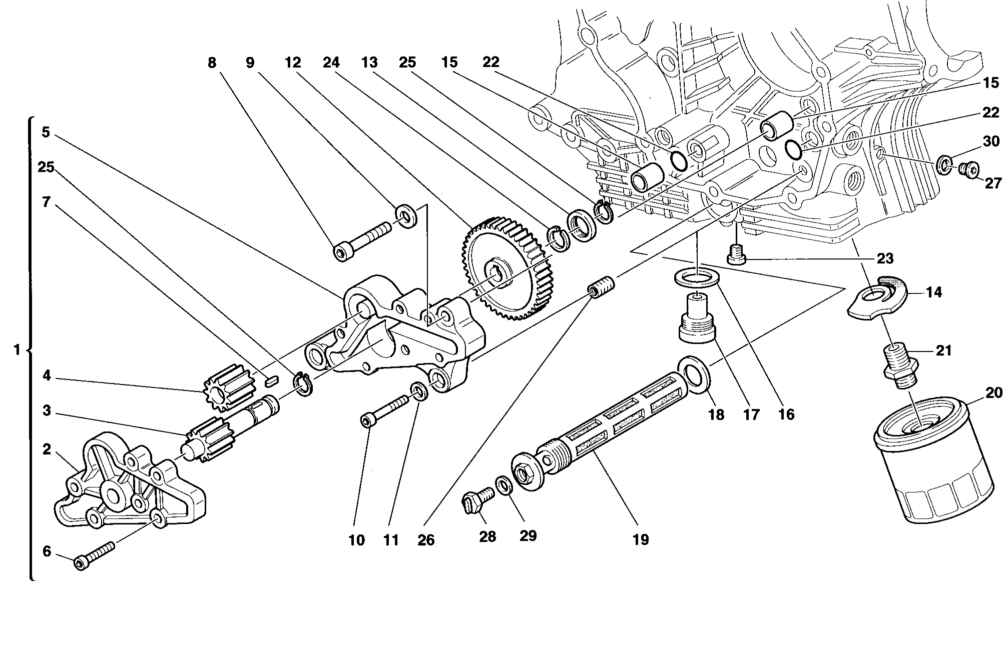 009 POMPE A HUILE FILTRE POUR SUPERSPORT 900 SS FINAL ED 1998