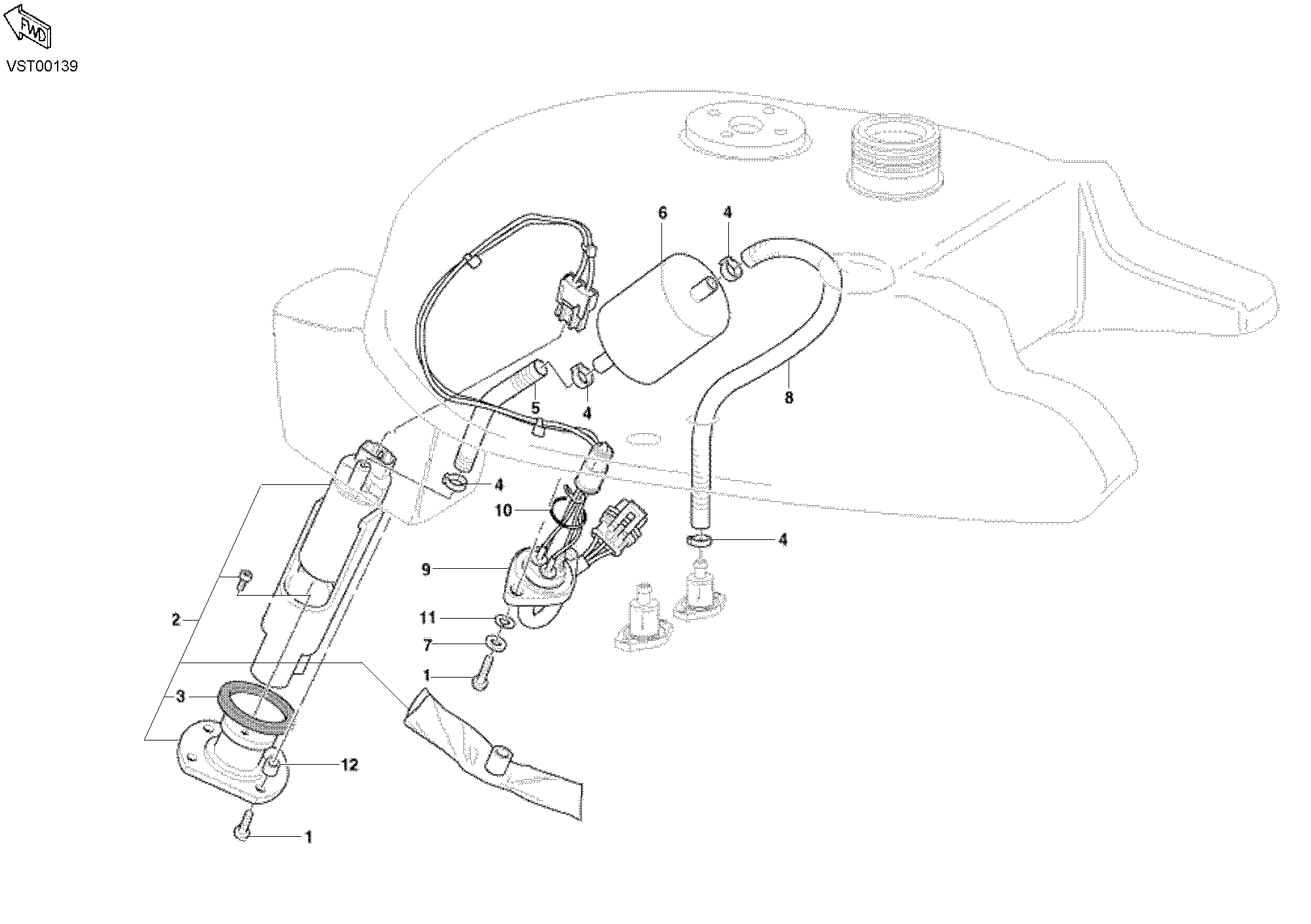 019 POMPE A CARBURANT POUR SPORTCLASSIC MH900E 2001