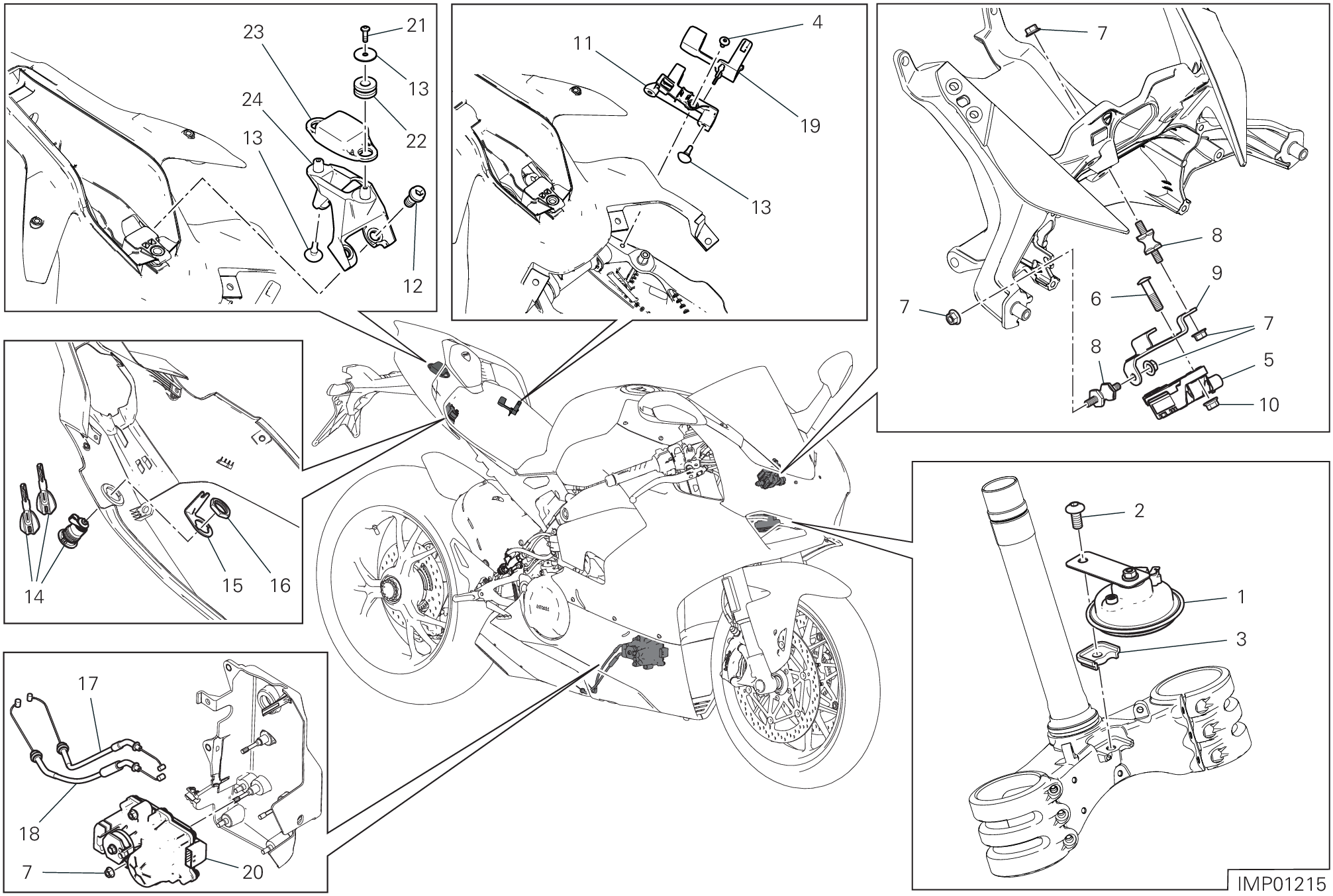 13E DISOISITIF ELECTRIQUES POUR SUPERBIKE PANIGALE V4 SPECIALE 2019