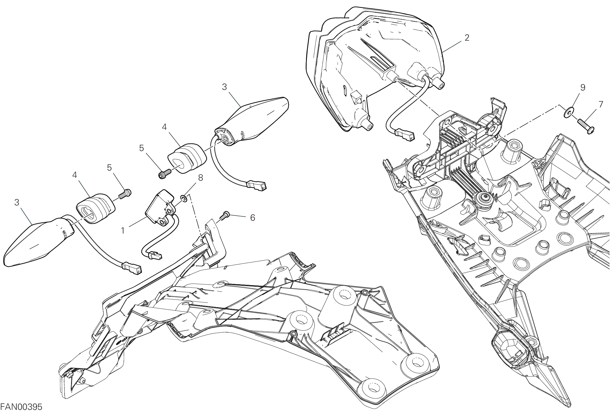 14B FEU ARRIERE POUR MULTISTRADA V4 2022