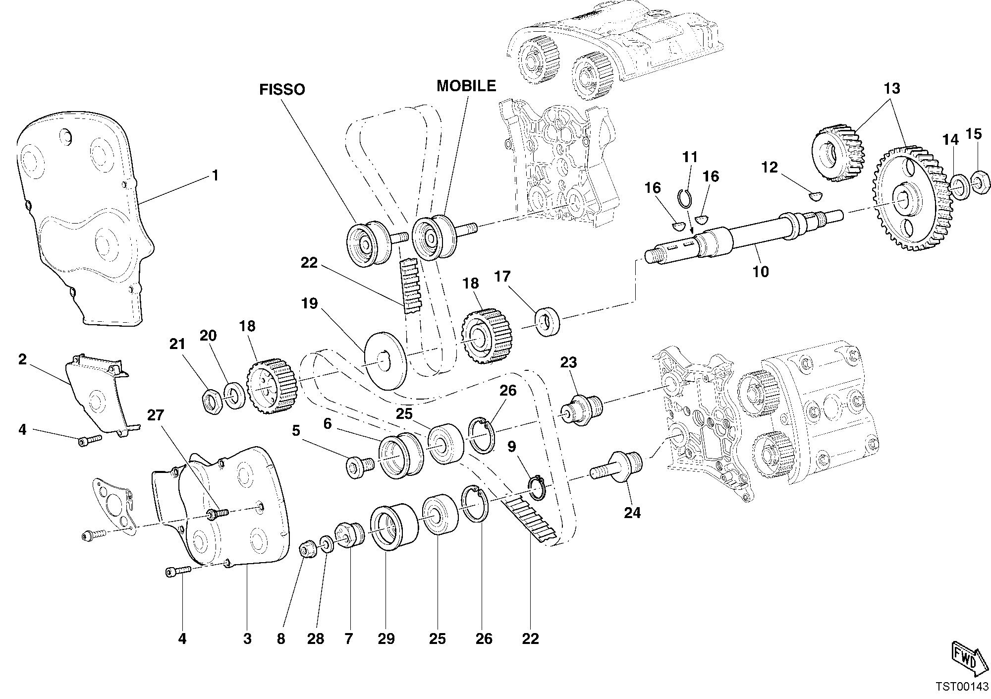 008 COURROIE DISTRIBUTION POUR SUPERBIKE 999 S 2004