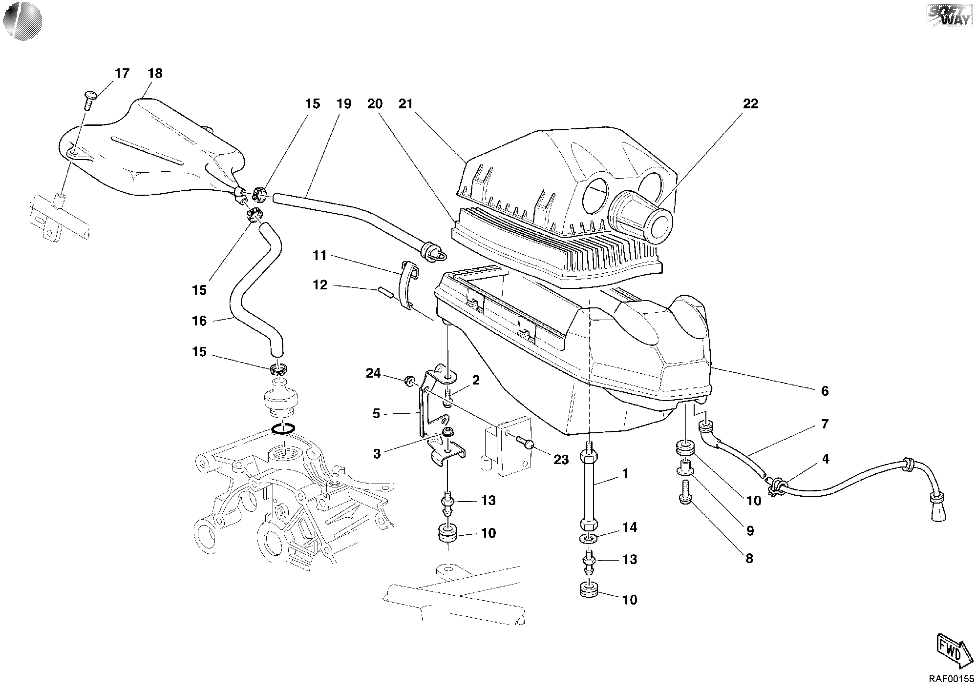 033 ADMISSION POUR SPORT TOURING ST3 2005