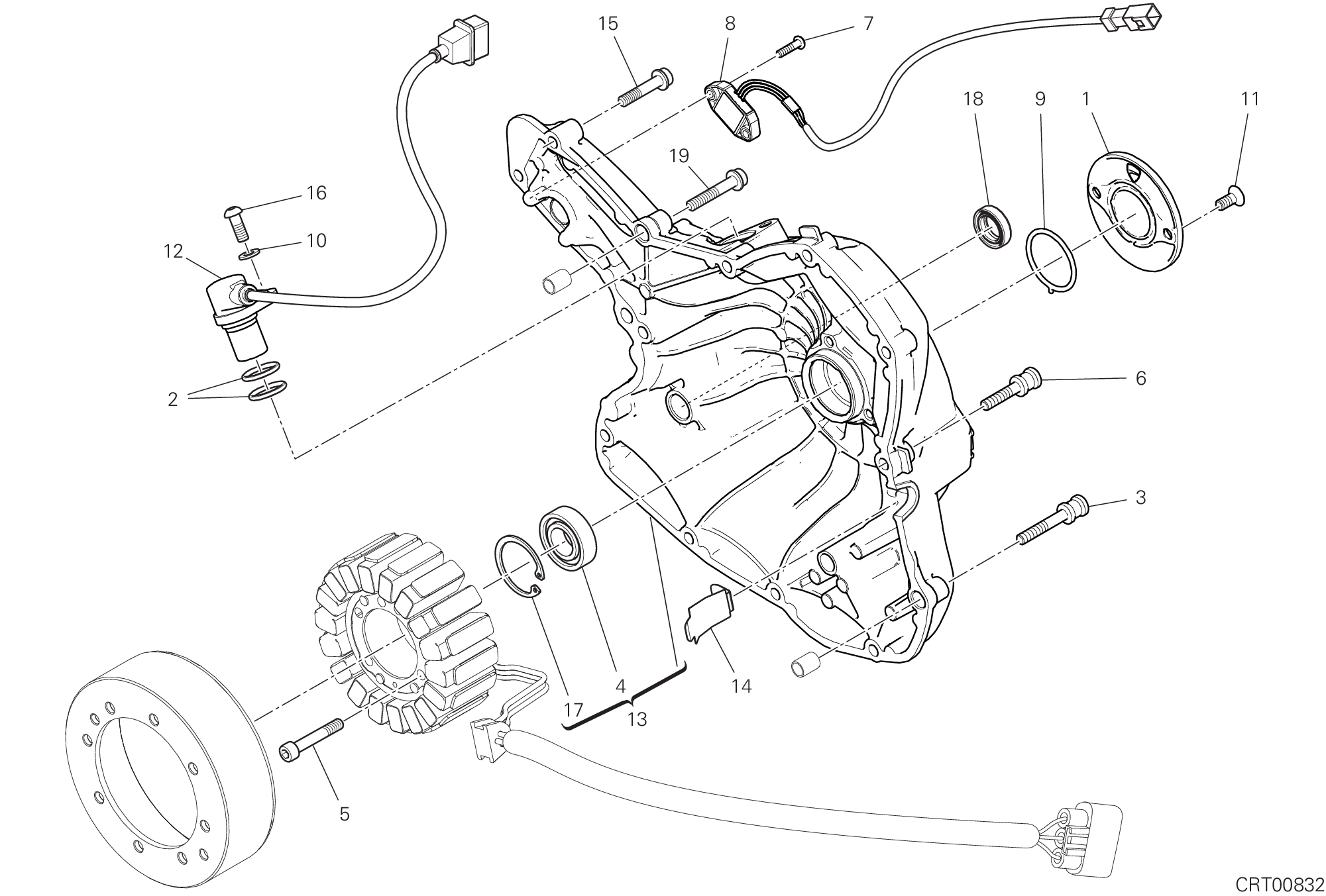 04B COUVERCLE GENERATEUR POUR DIAVEL 1260 2019