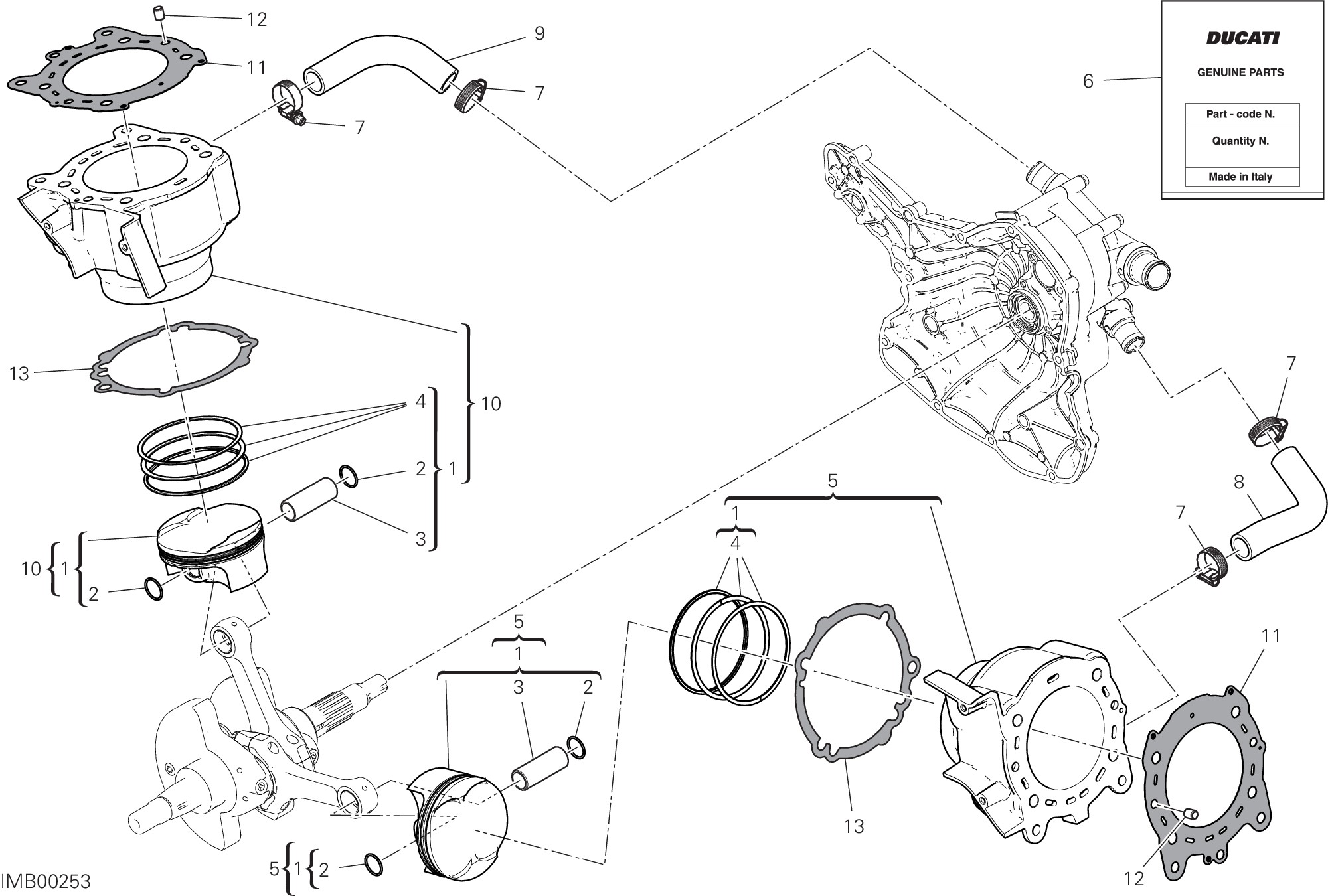 007 CYLINDRES PISTONS POUR SUPERSPORT 2020