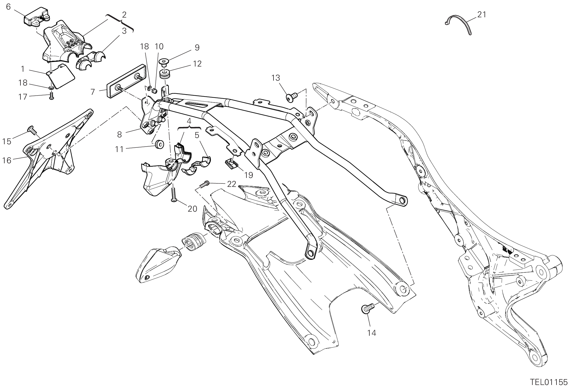 21A PORTE BALAI POUR SCRAMBLER 1100 2018