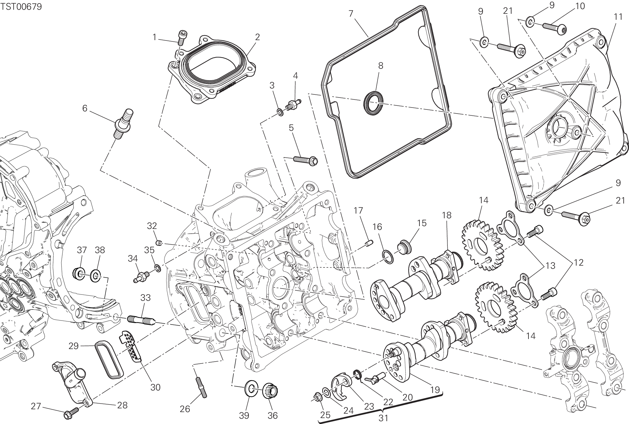 12B CULASSE HORIZONTALE DISTRIBUTION POUR SUPERBIKE PANIGALE V2 2021