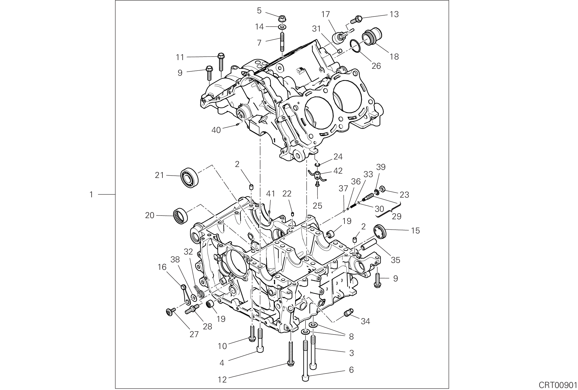 09A PAIRE DE DEMI CARTERS POUR SUPERBIKE PANIGALE V4 SP 2021