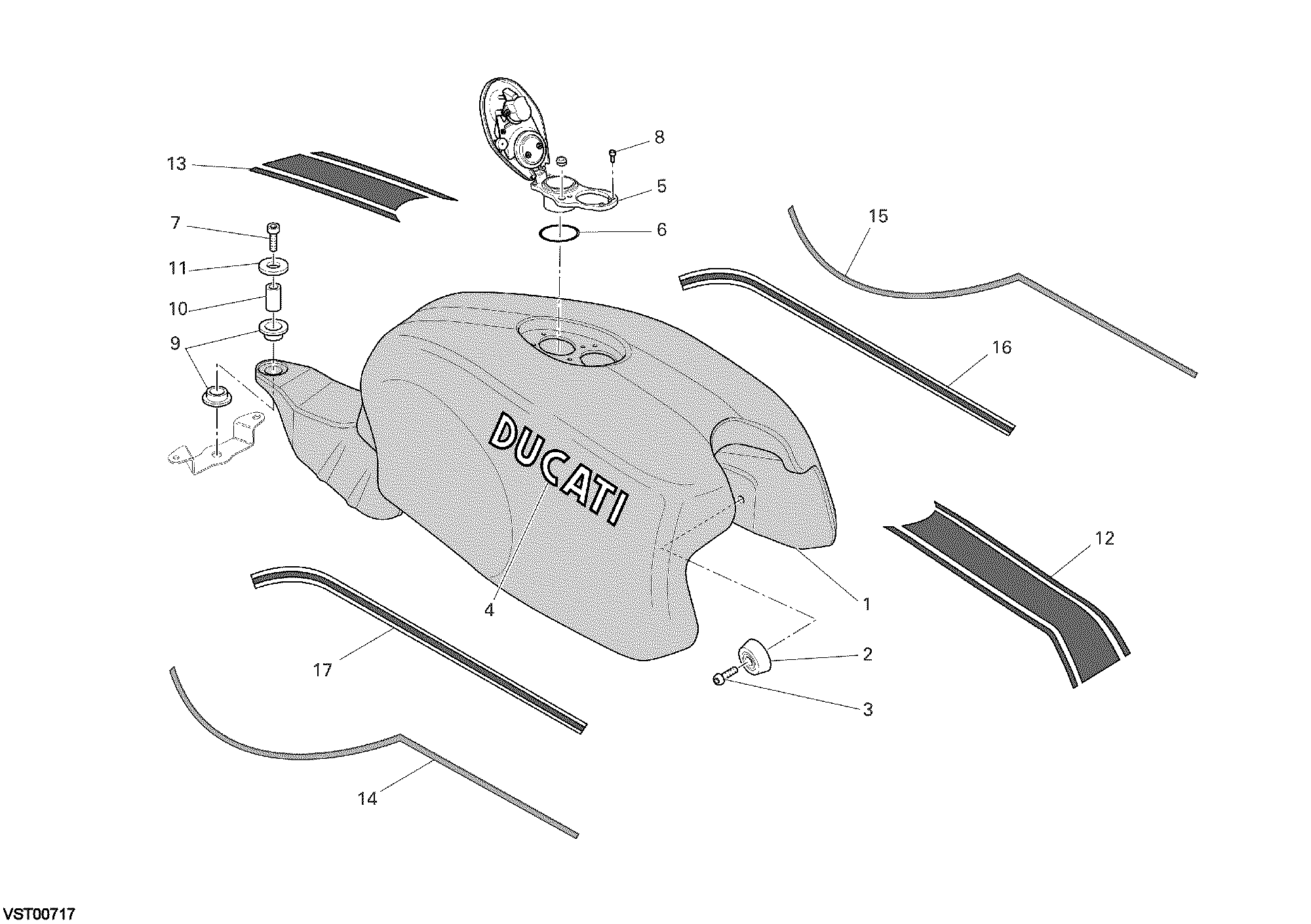 018 RESERVOIR CARBURANT POUR SPORTCLASSIC GT1000 2009