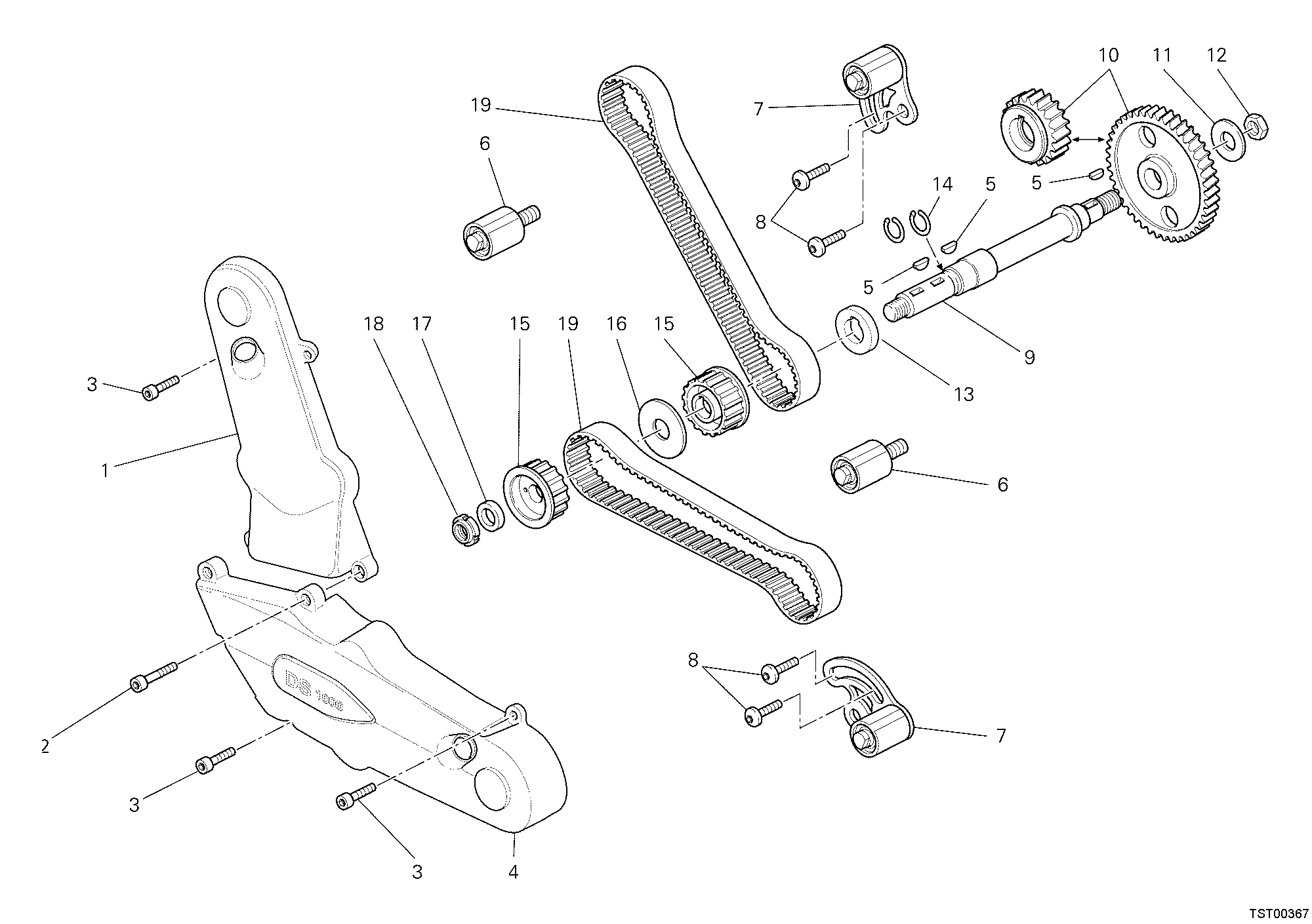 008 COURROIE DISTRIBUTION POUR SPORTCLASSIC GT1000 2008