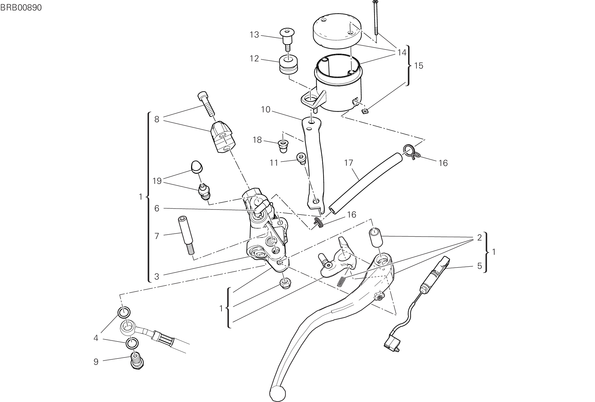 20A POMPE FREIN AVANT POUR SUPERBIKE PANIGALE V4 2025