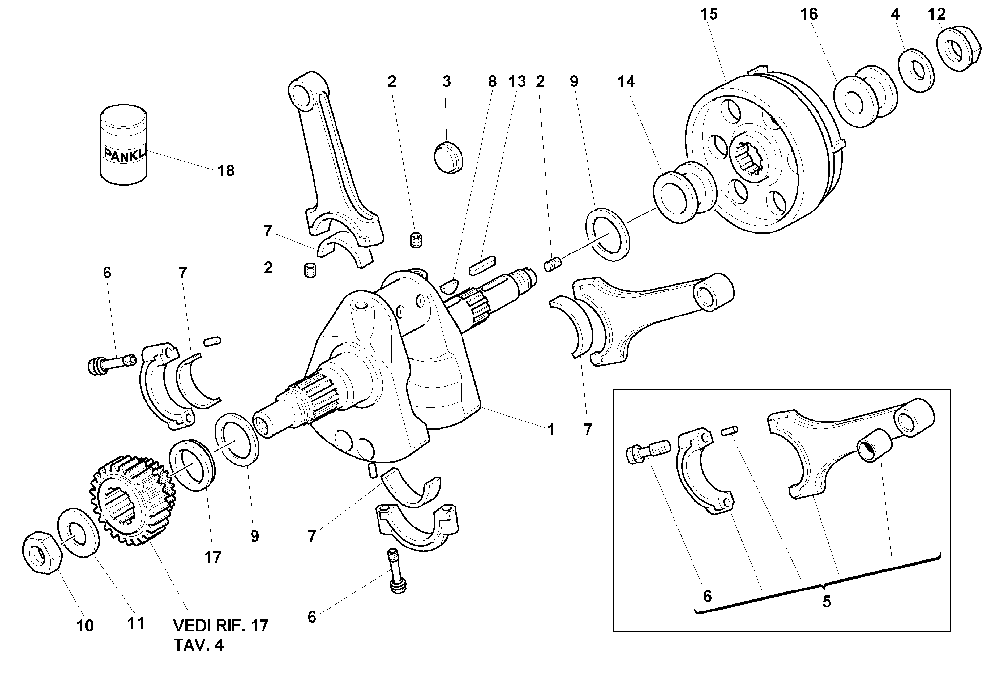 060 VILEBREQUIN POUR SUPERBIKE 996 R 1999