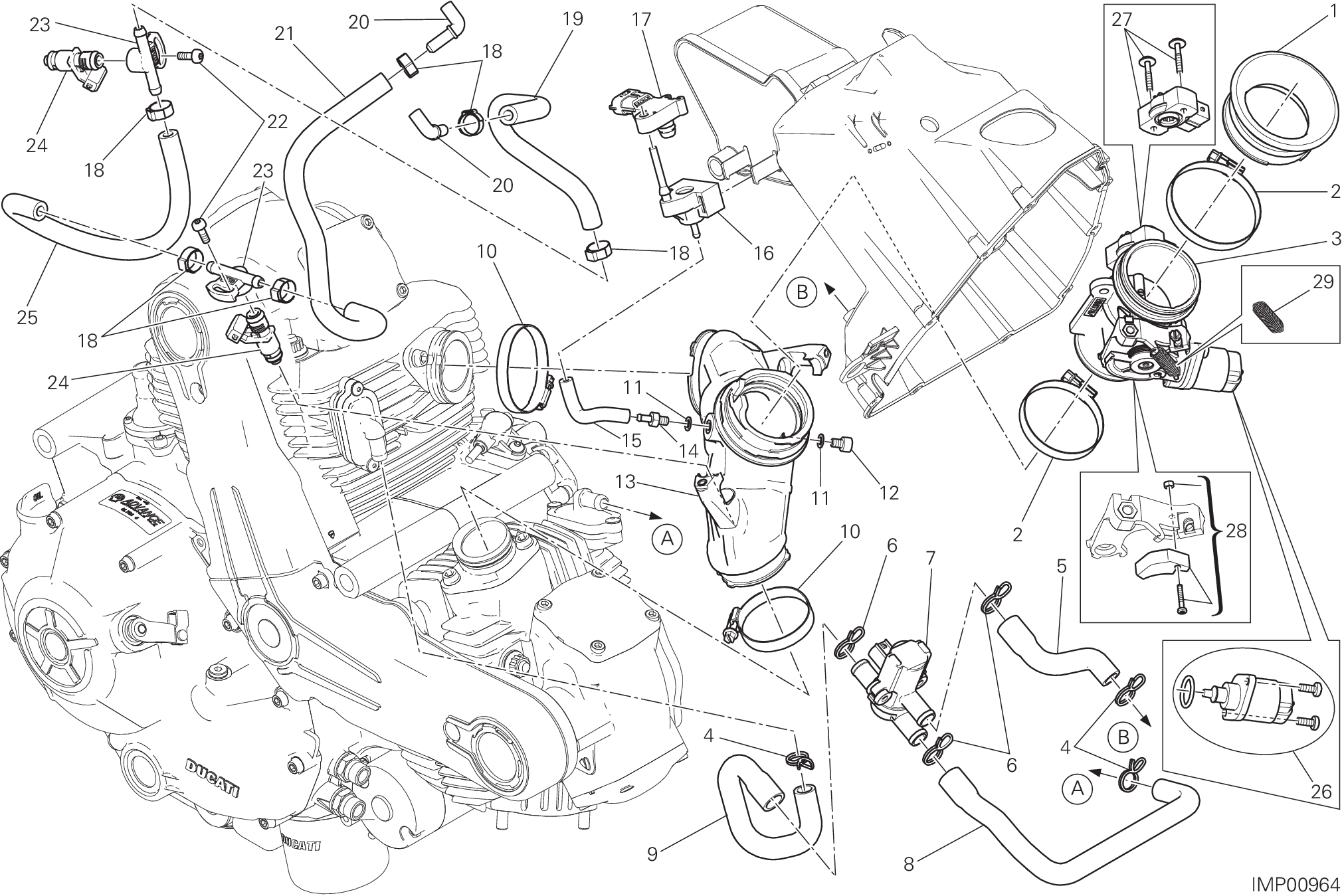 017 CORPS PAPILLON POUR SCRAMBLER FULL THROTTLE 2015