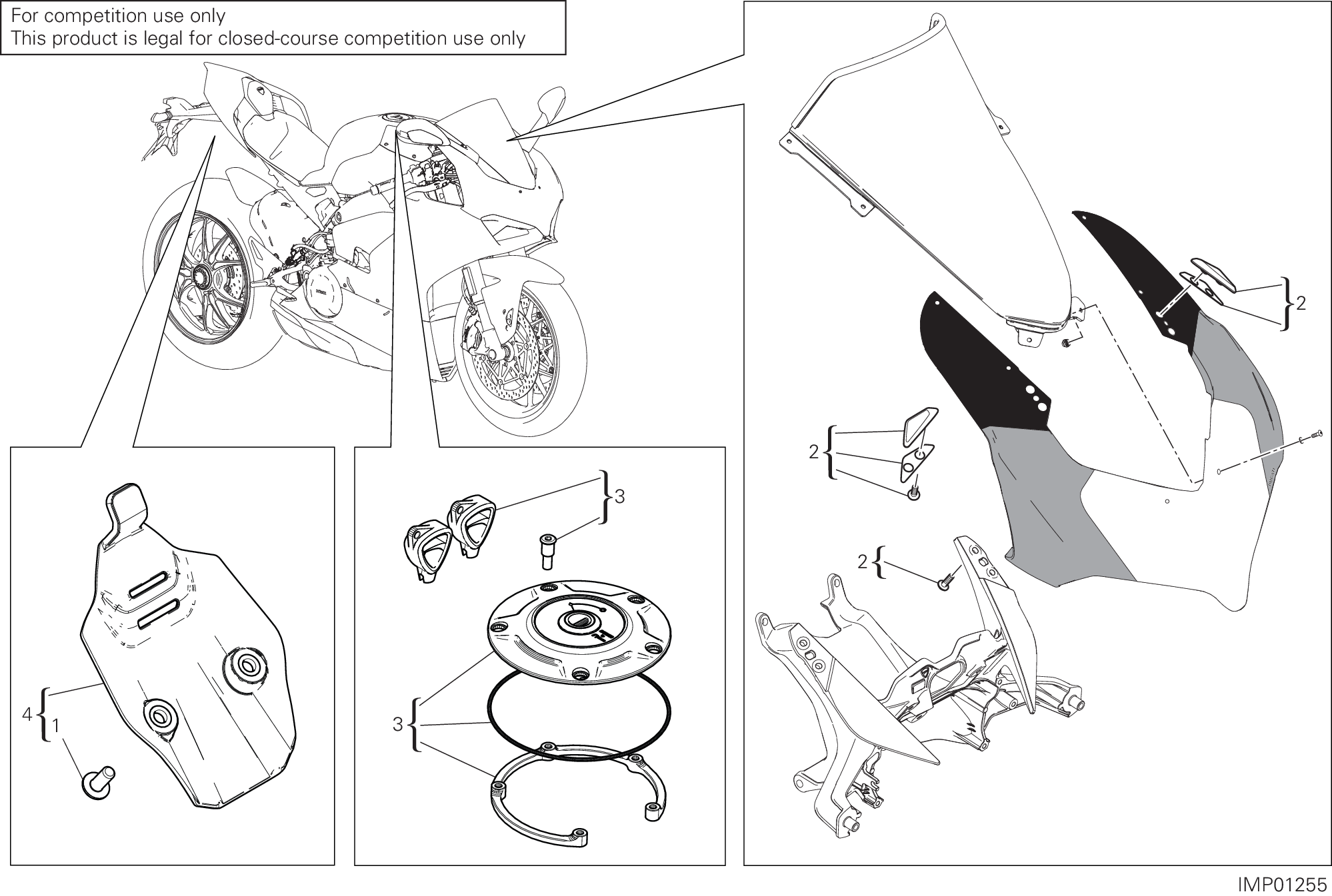 39A ACCESSOIRES POUR SUPERBIKE PANIGALE 25ANNIVERSARIO 916 2020