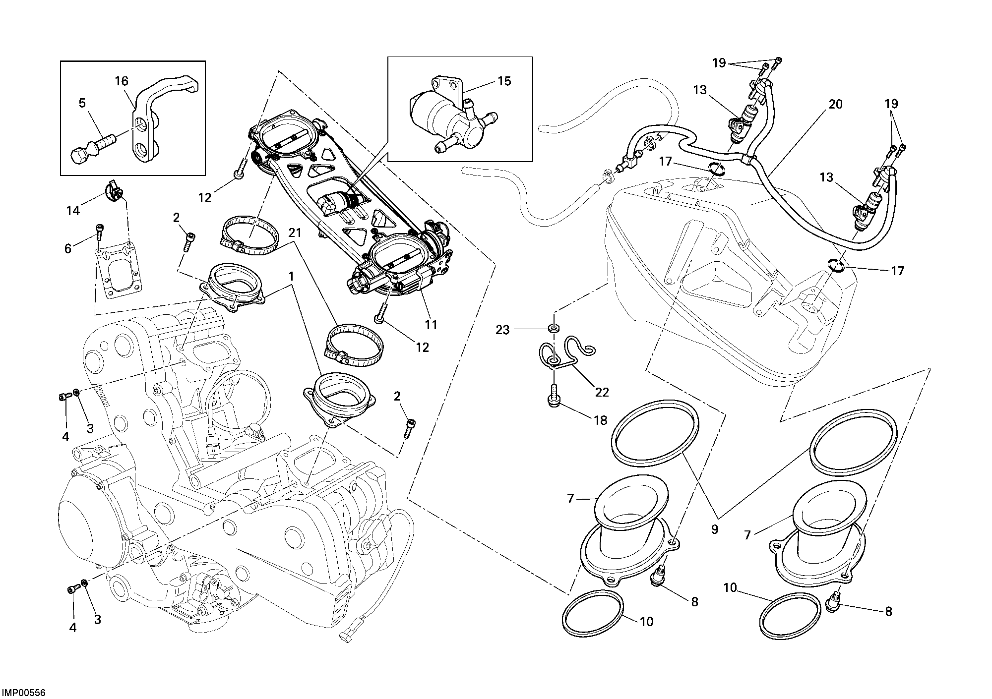 017 CORPS PAPILLON POUR SUPERBIKE 1198 S 2009