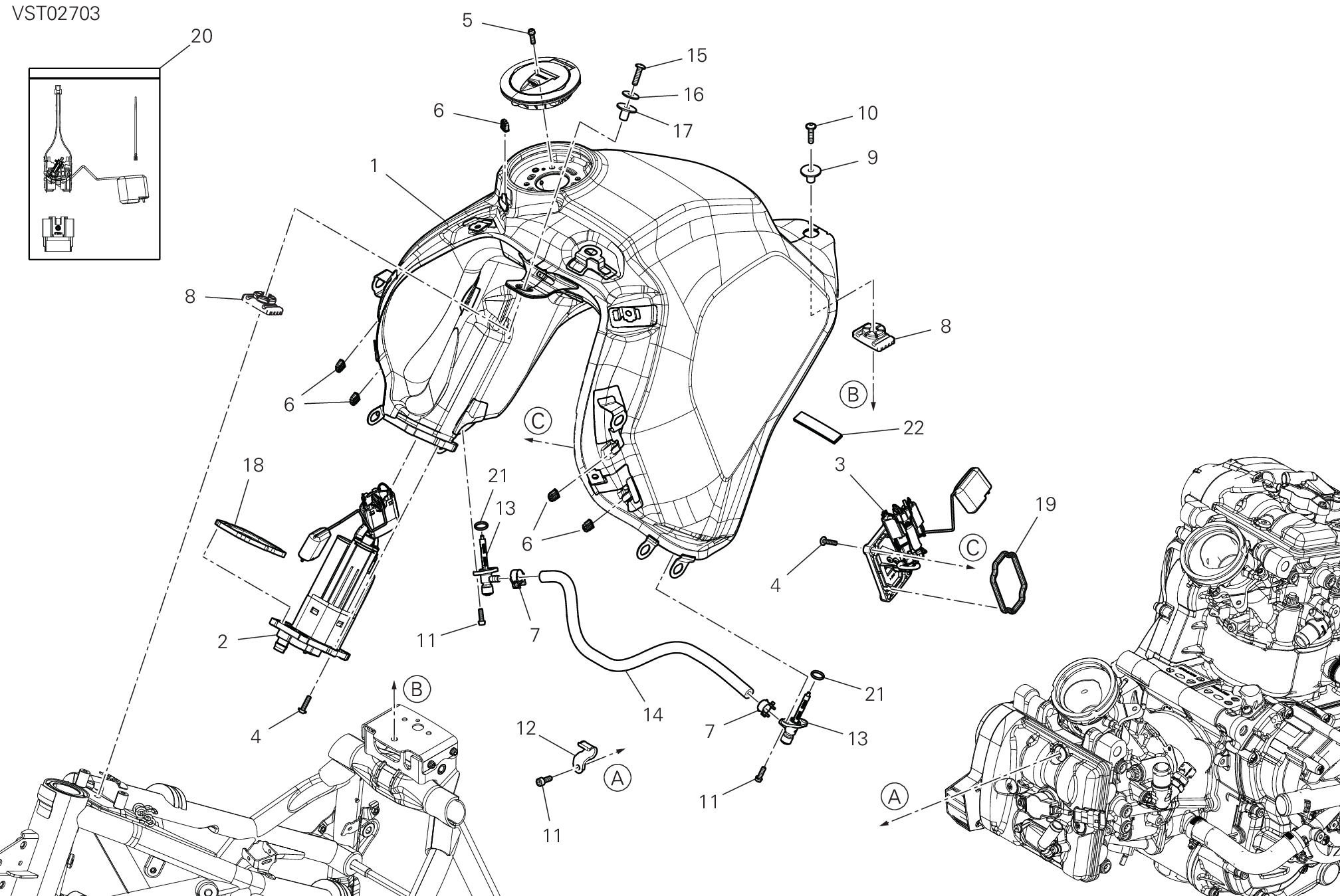 29A RESERVOIR CARBURANT POUR DESERT X RALLY 2024