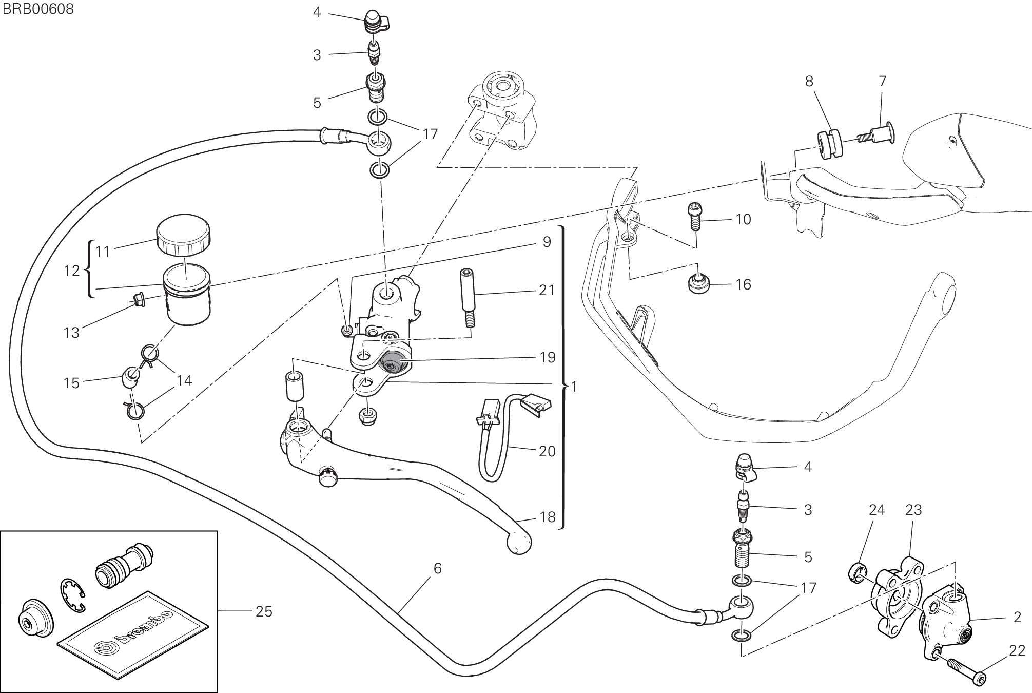 023 MAITRE CYLINDRE EMBRAYAGE POUR MULTISTRADA V2 2023