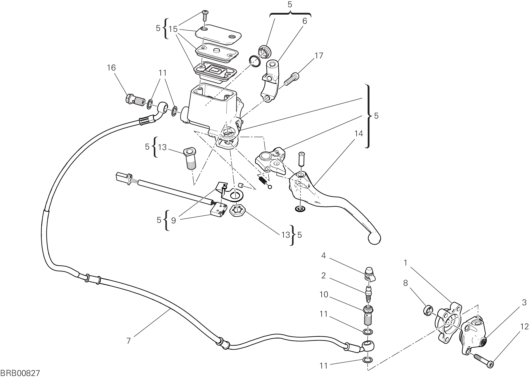 22B COMANDO FRIZIONE POUR SCRAMBLER DESERT SLED 2021