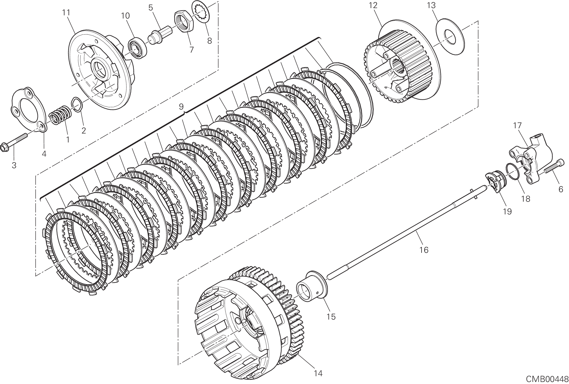 004 EMBRAYAGE POUR SUPERBIKE 1299 ABS 2016