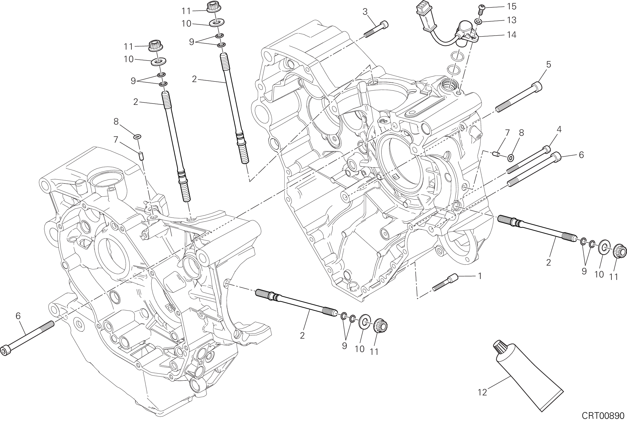 10A PAIRE DE DEMI CARTERS POUR MONSTER 1200 S 2019