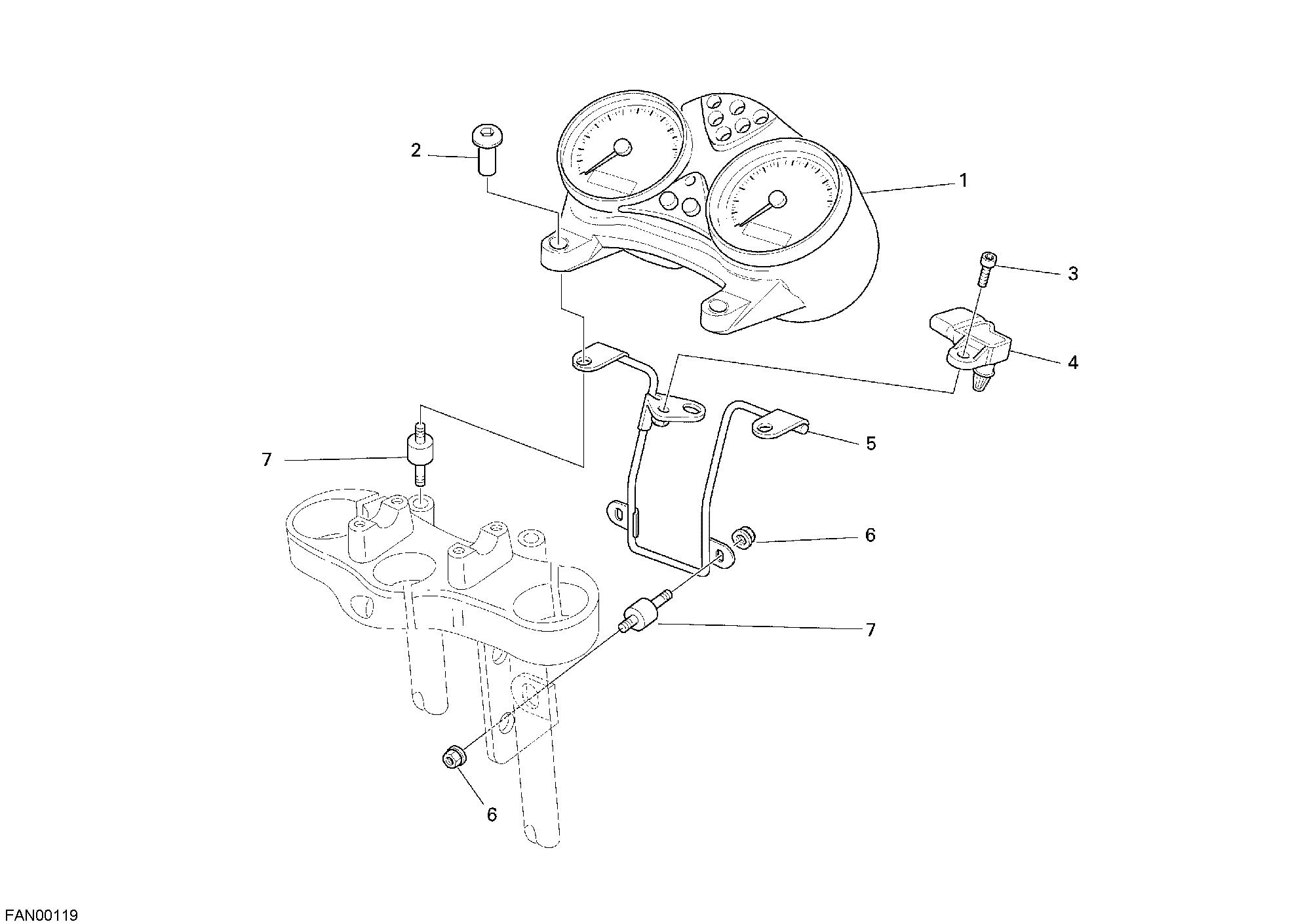 025 COMPTEURS POUR MONSTER S2R 800 2007