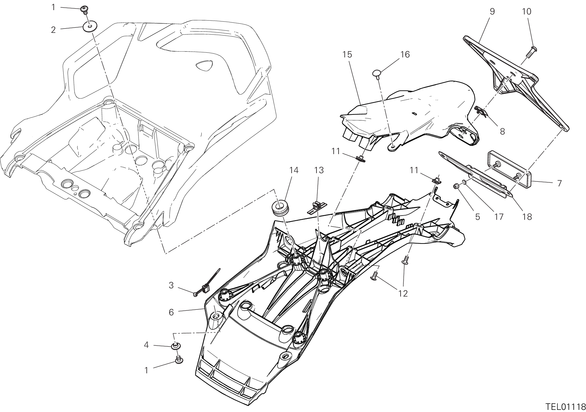 27A PORTE BALAI POUR MULTISTRADA 1260 ABS 2018