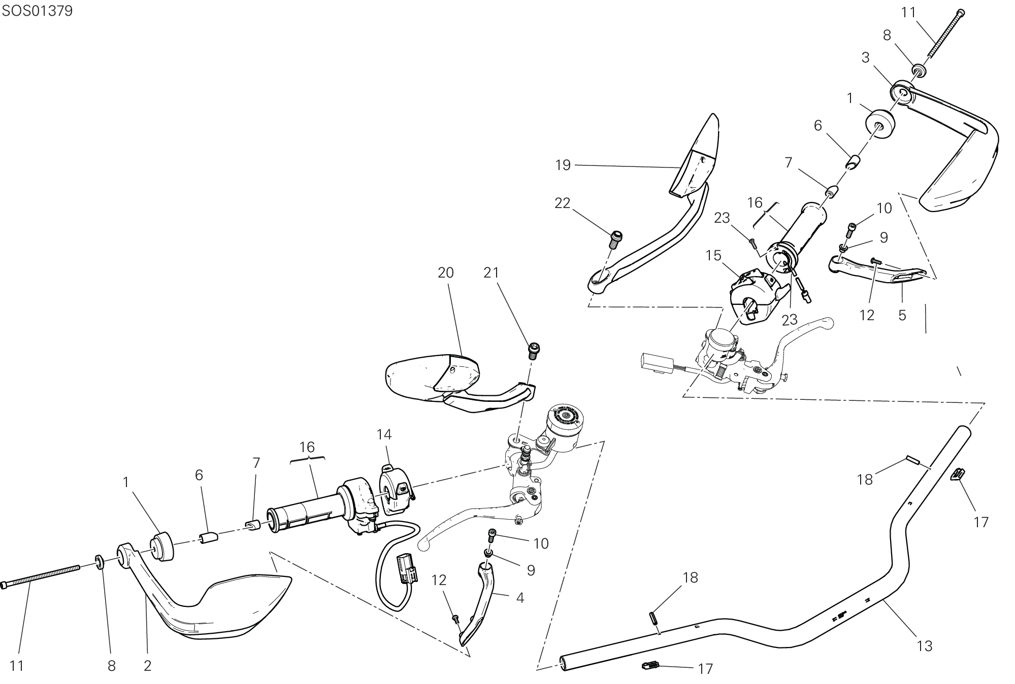 021 GUIDON POUR MULTISTRADA V2 S TRAVEL 2025