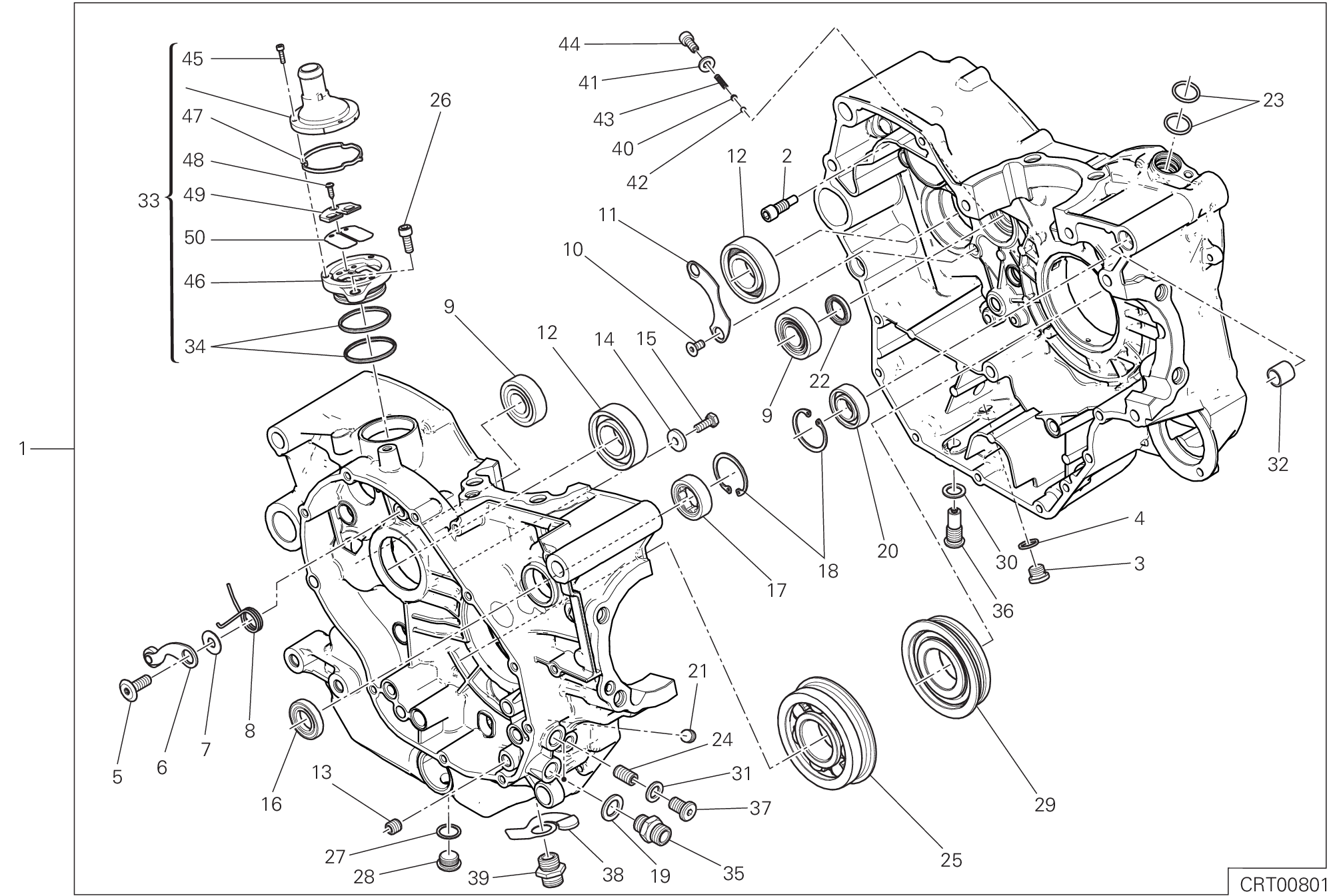 09A PAIRE DE DEMI CARTERS POUR SCRAMBLER DESERT SLED 2020