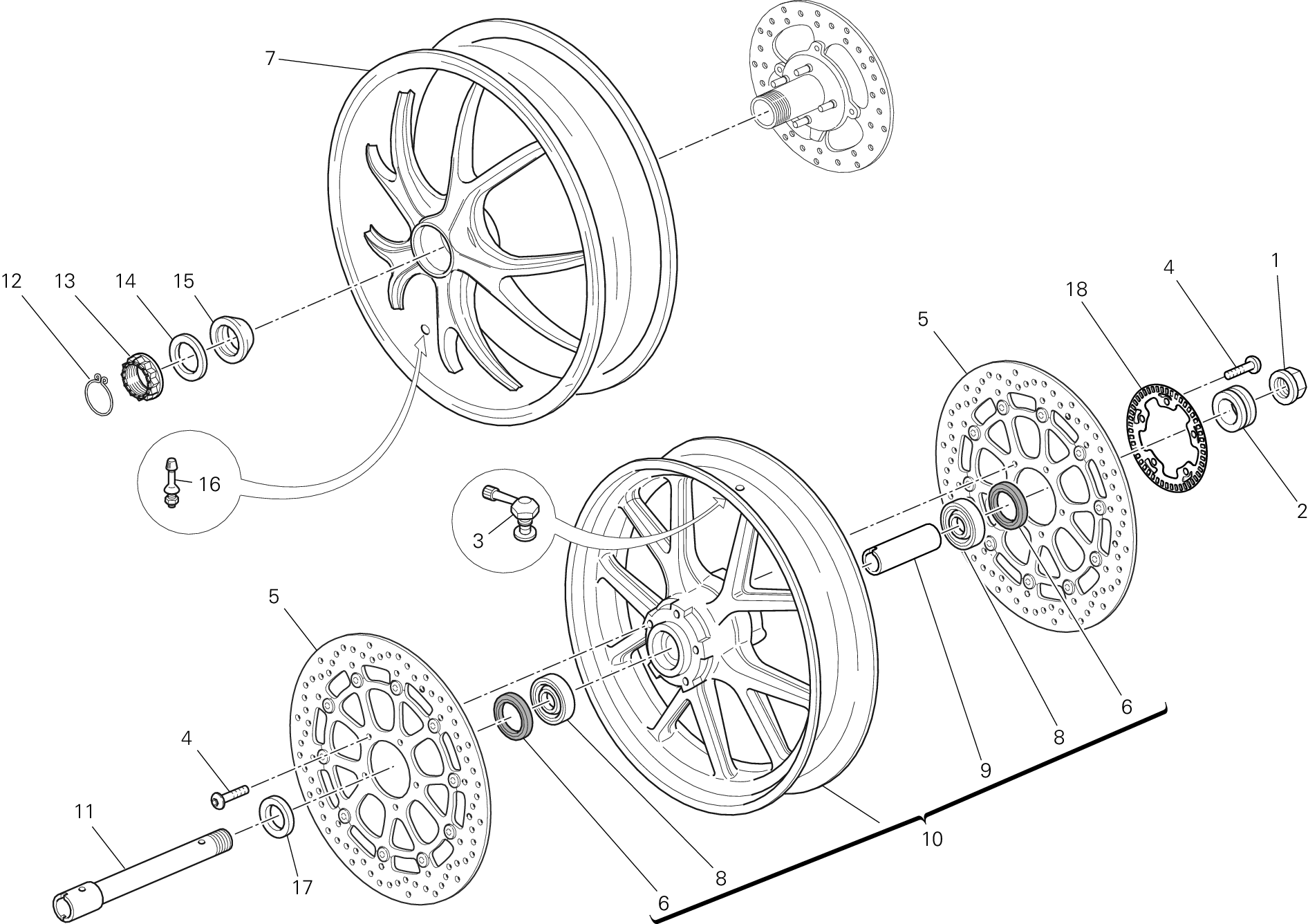 025 ROUES POUR MONSTER 796 ABS ANNIVERSARY 2013