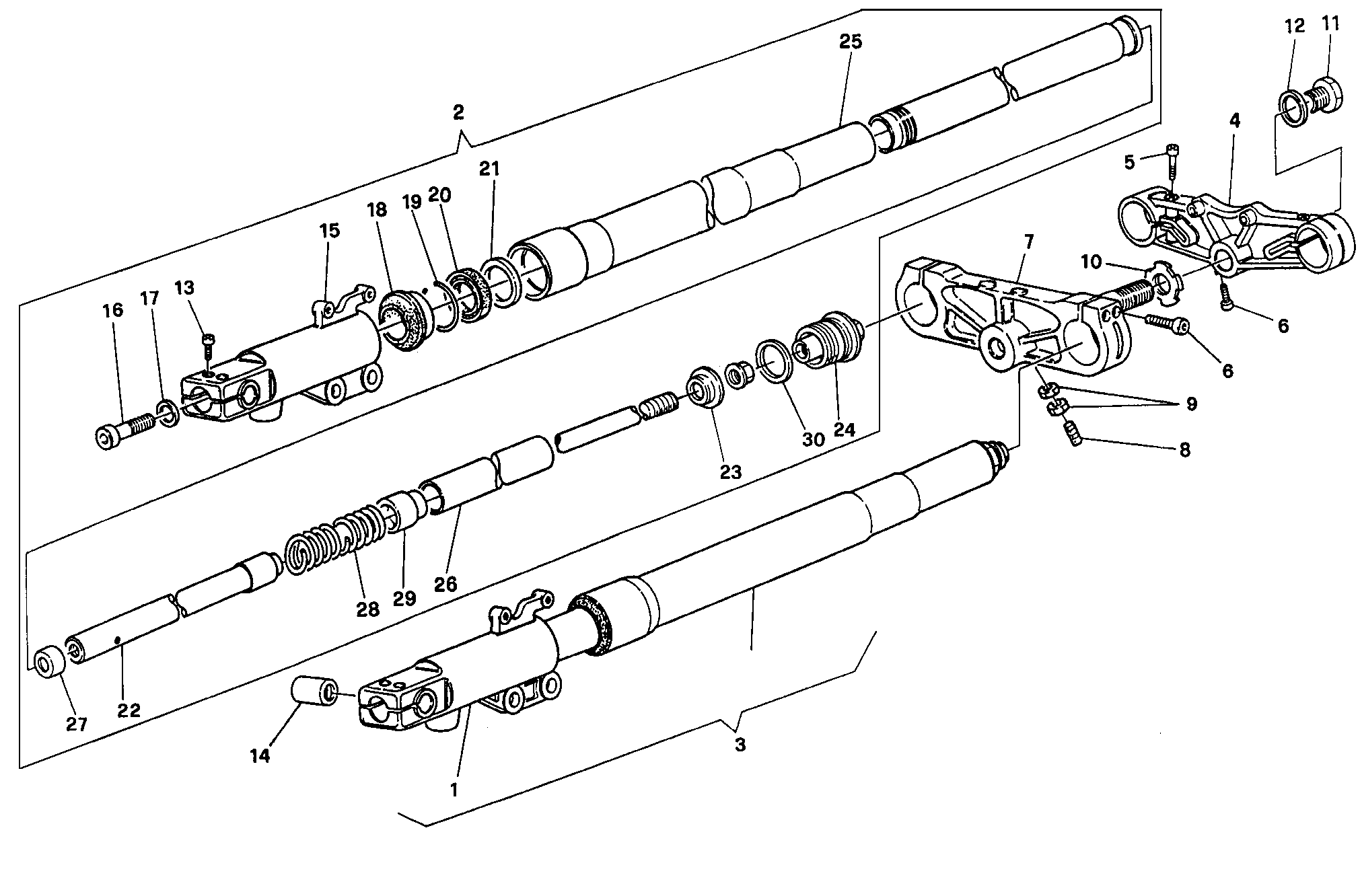 122 FOURCHE AVANT FM 007706 POUR SUPERSPORT 750 SS 1995