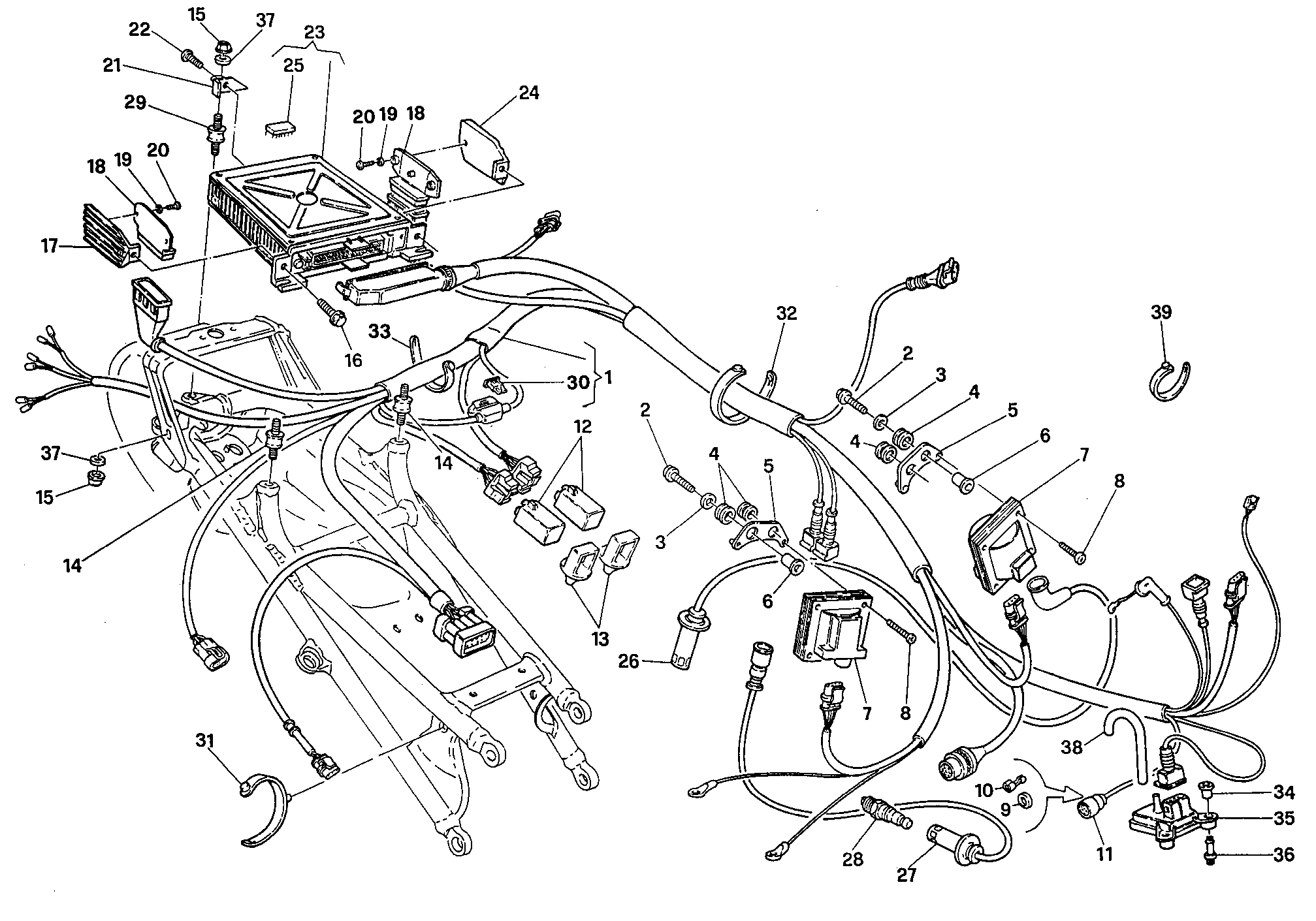 018 CENTRALE CONTRLE MOTEUR POUR SUPERBIKE 916 SPS 1997
