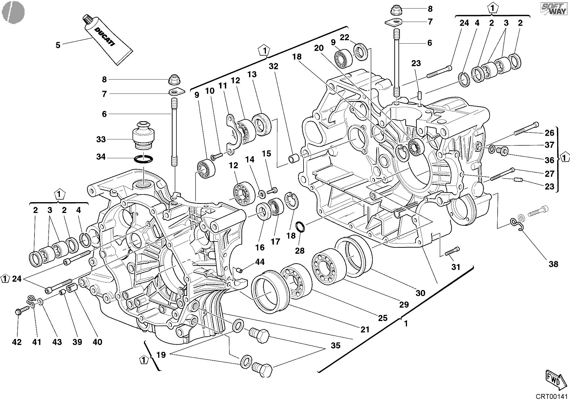 010 CARTER MOTEUR POUR SUPERSPORT 620 S 2003