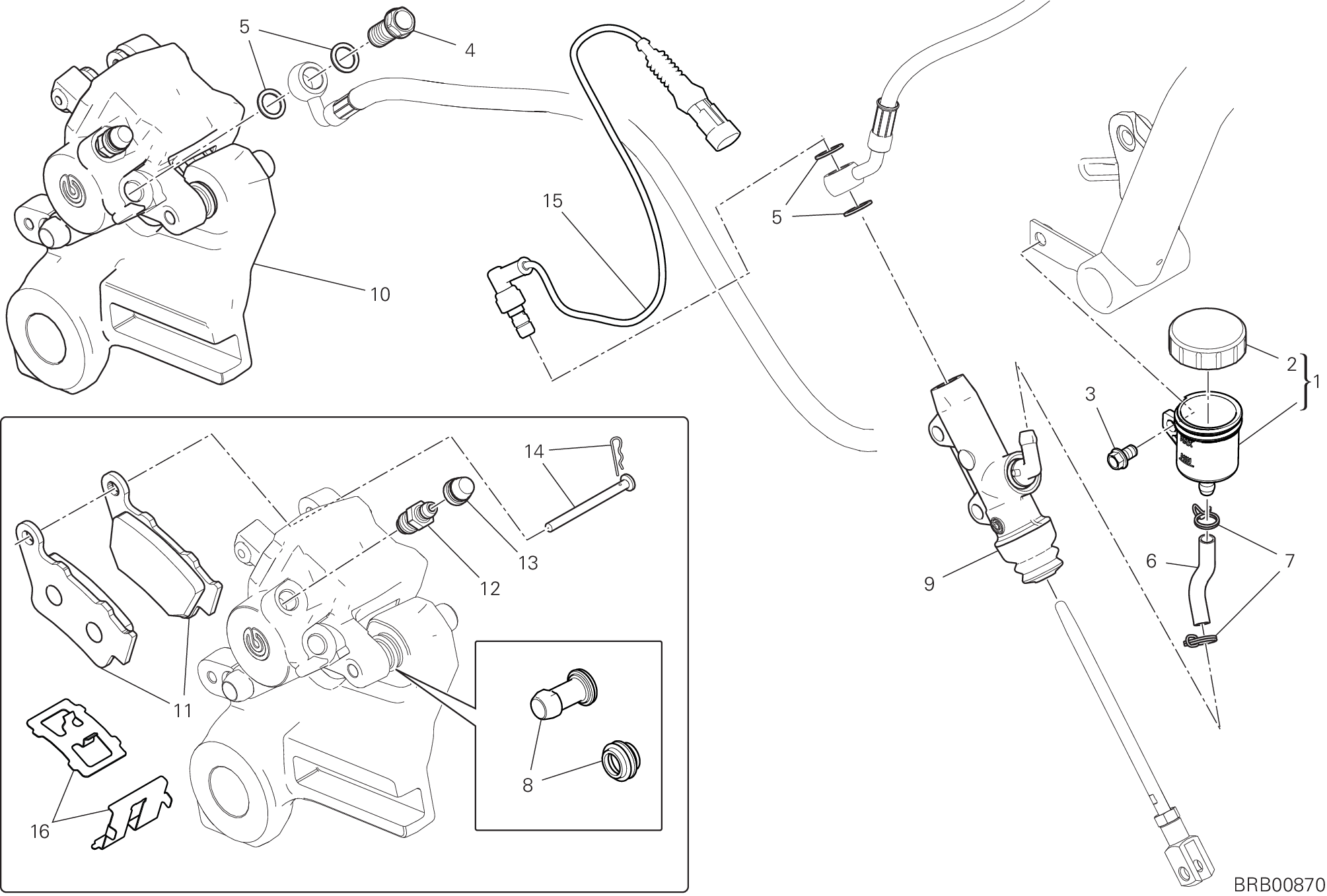 20D SYSTEME DE FREIN ARRIERE POUR SCRAMBLER NIGHTSHIFT 2G 2023