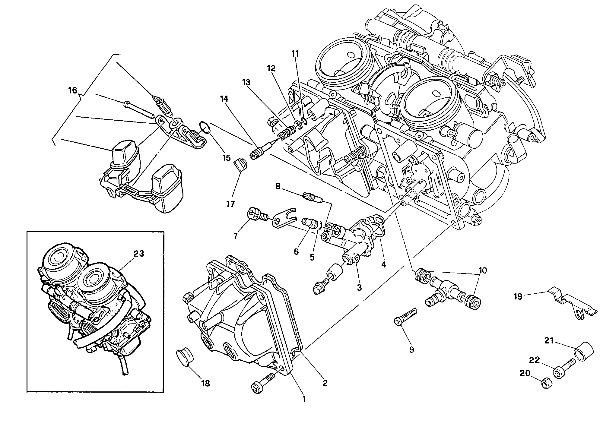 016 CARBURATEUR POUR SUPERSPORT 600 SS 1991