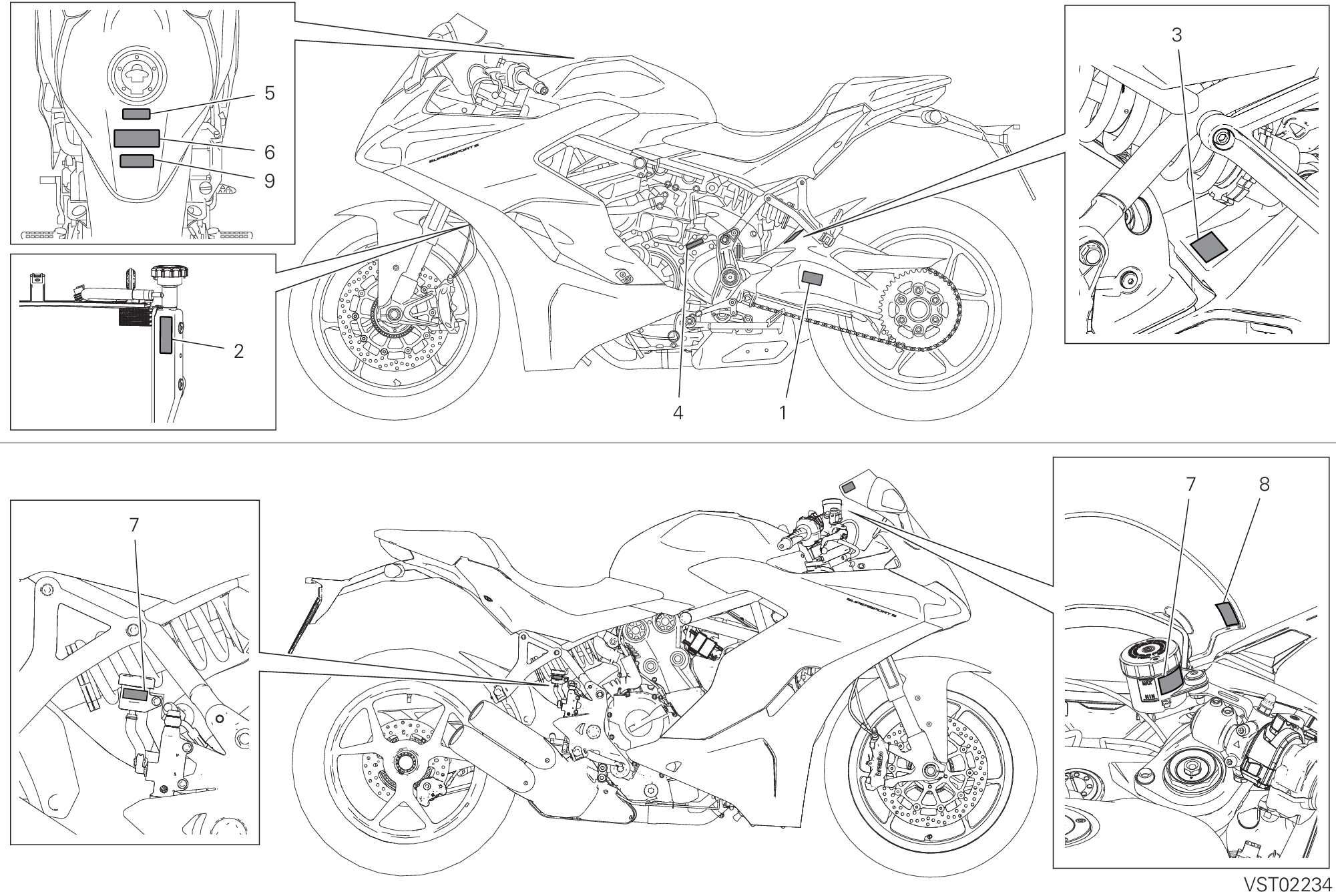 036 POSITIONNEMENT DE PLACEMENT POUR SUPERSPORT 950 2021