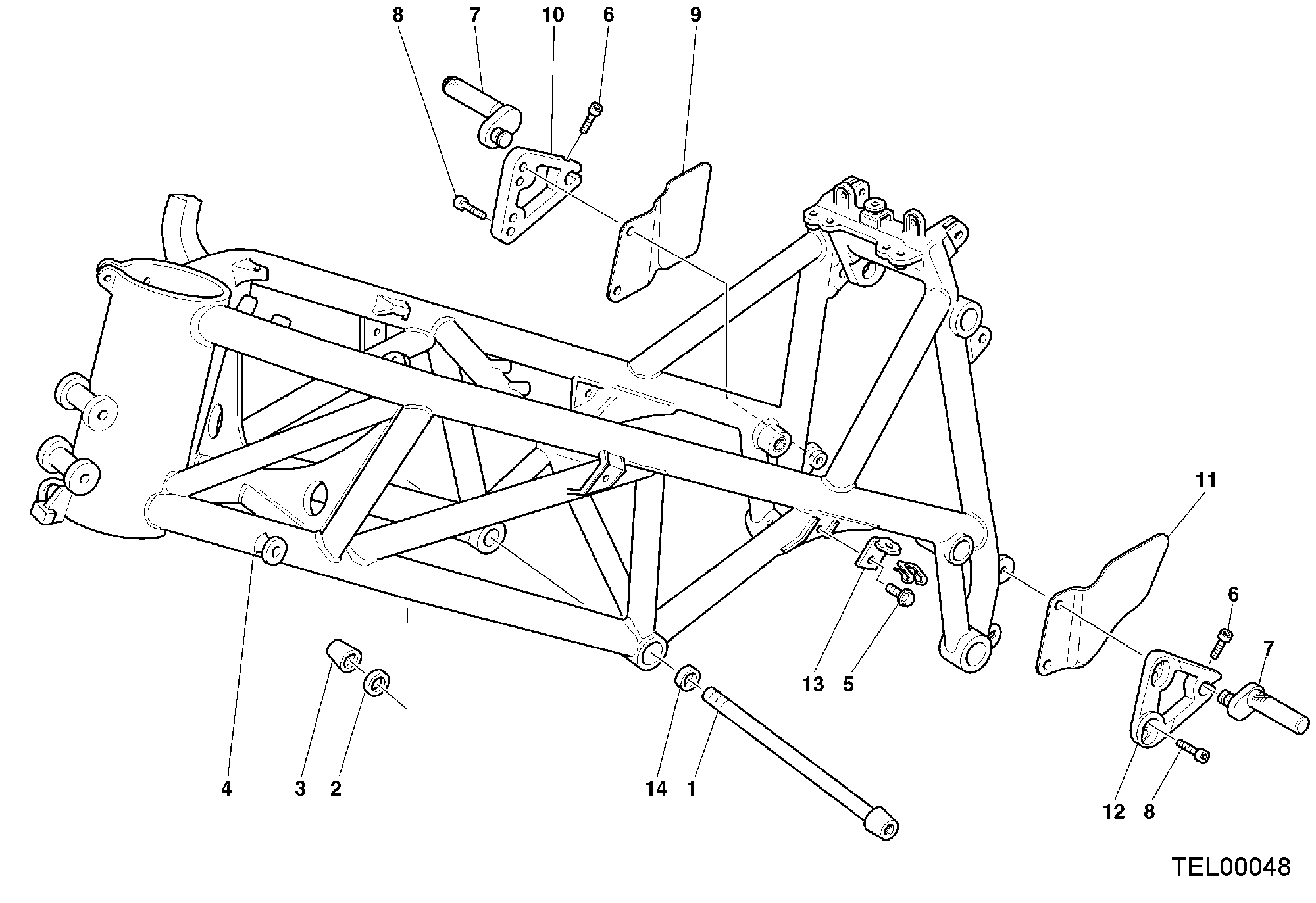 023 CADRE POUR SUPERBIKE 996 RS 2000