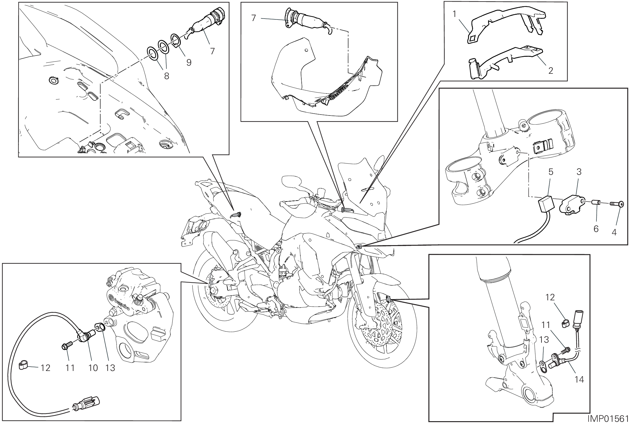 13F DISOISITIF ELECTRIQUES POUR MULTISTRADA V4 RALLY RADAR 2023
