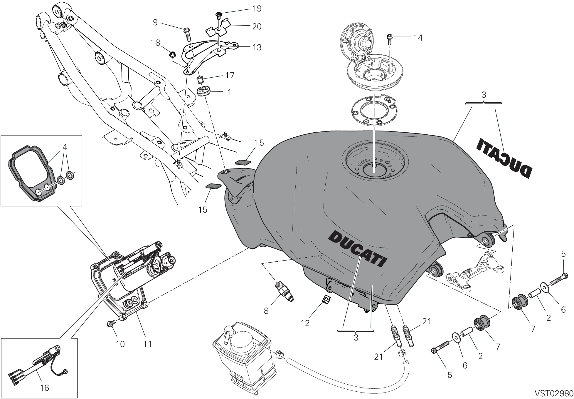 30A RESERVOIR POUR SUPERBIKE PANIGALE V2 SUPERQUADRO FINAL EDITION 2025