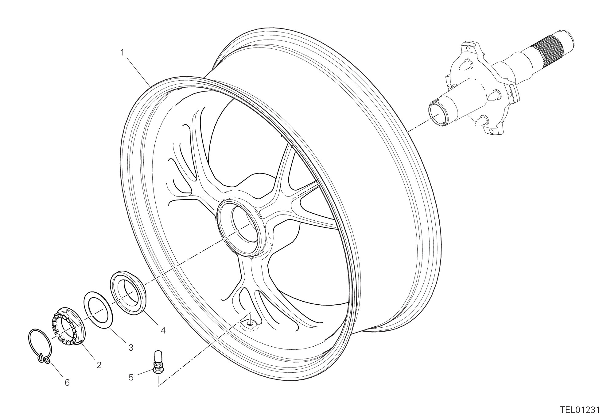 28A ROUE ARRIERE POUR HYPERMOTARD 950 SP 2019