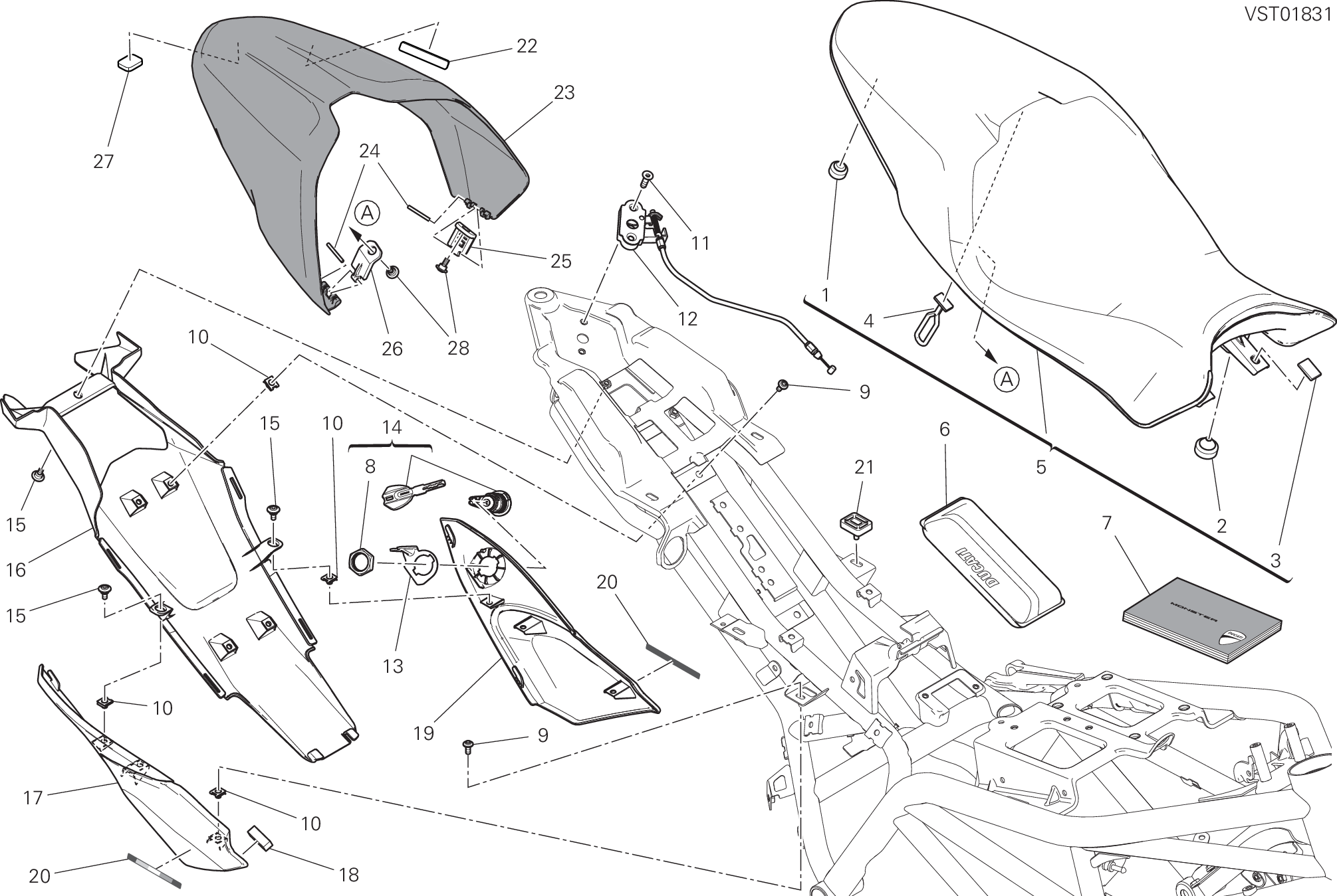 031 SELLE POUR MONSTER 797 2020