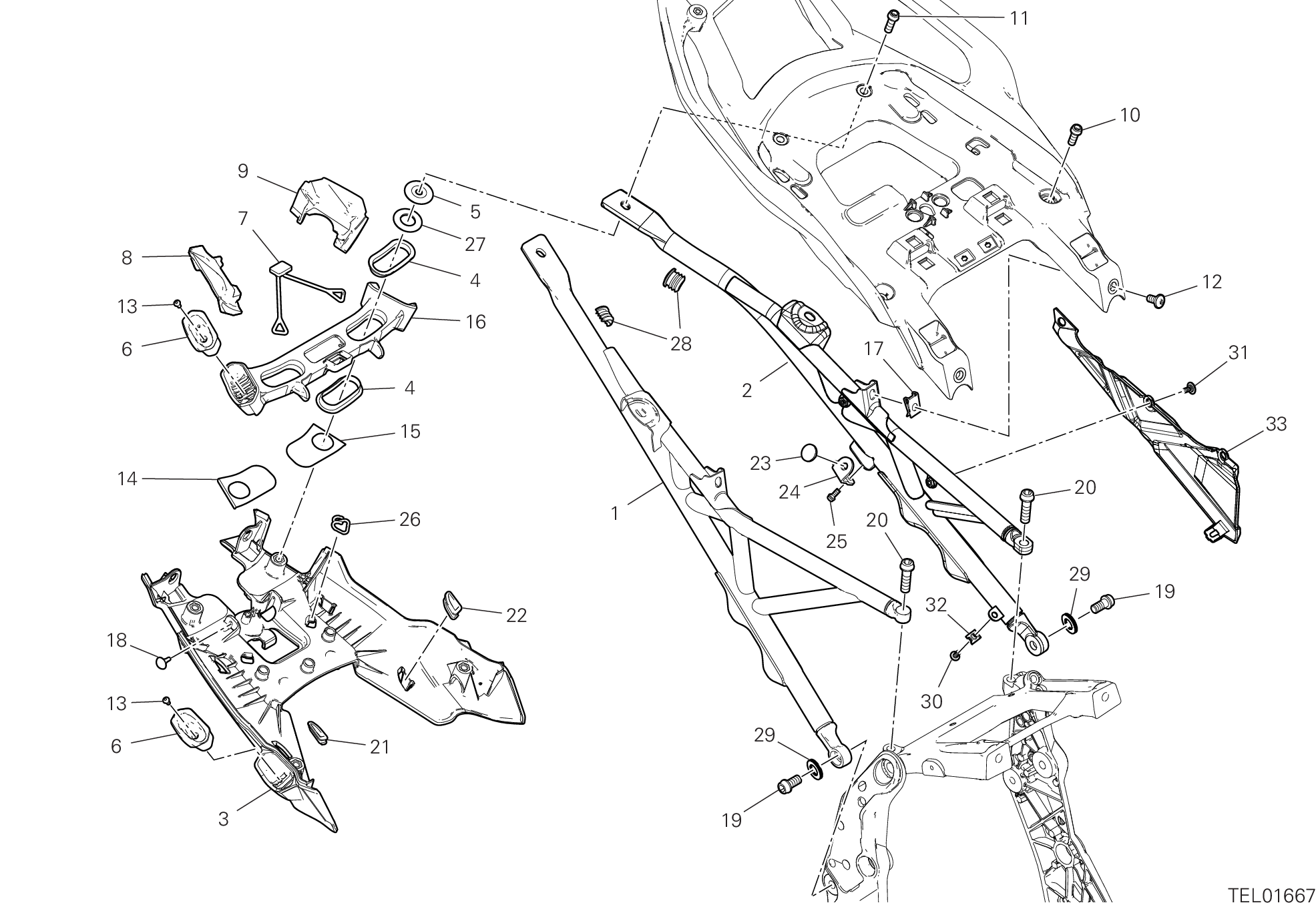 33D BRIDE ARRIERE POUR MULTISTRADA V4 RS 2024