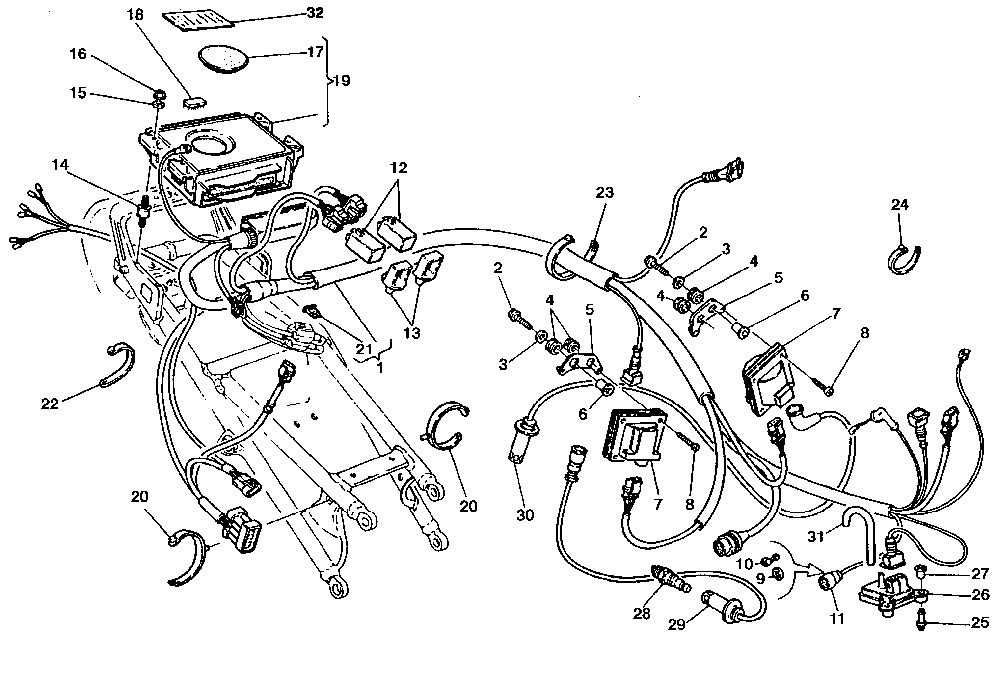 018 CENTRALE CONTRLE MOTEUR POUR SUPERBIKE 748 SPS 1998