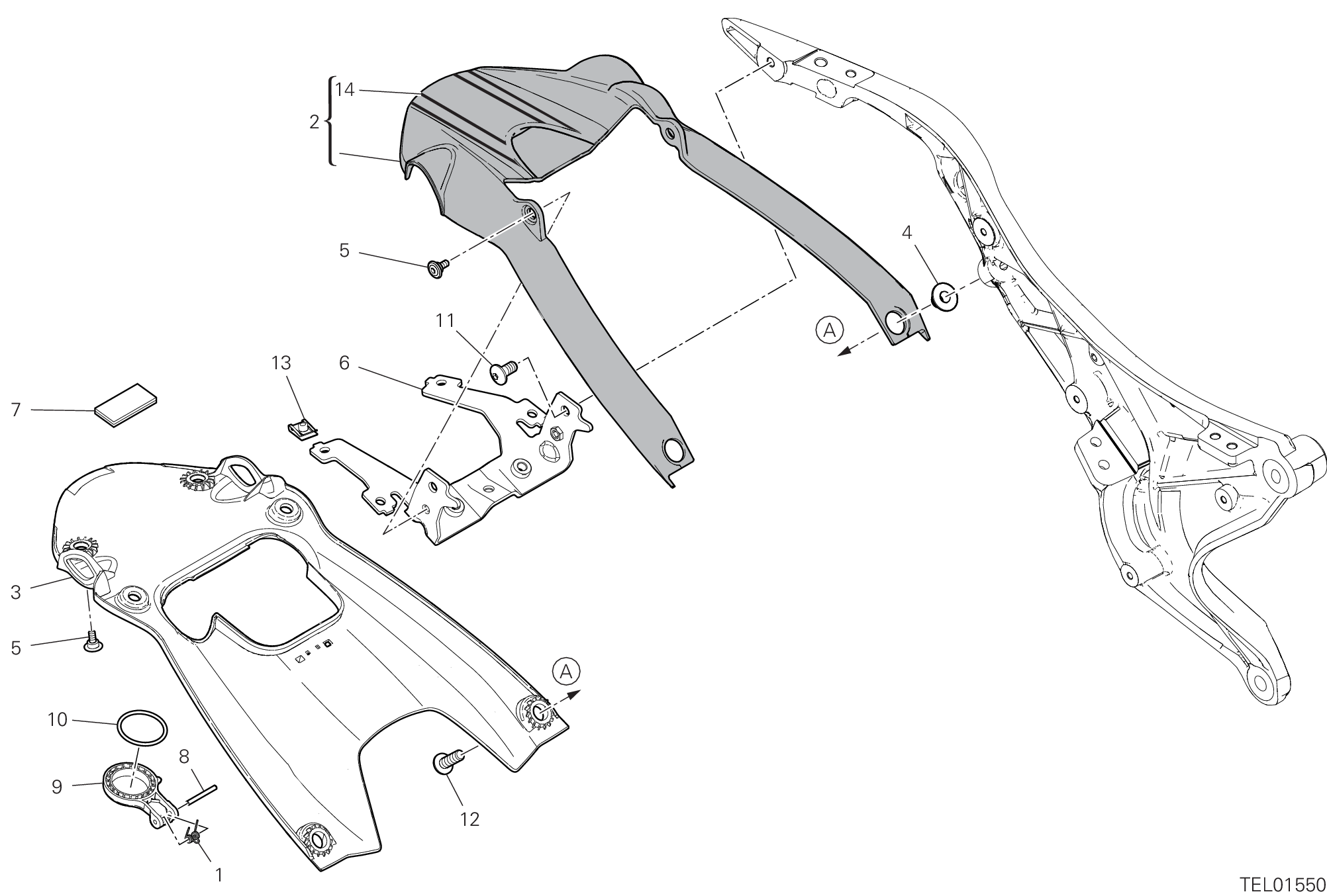 27A GARDE BOUE ARRIERE POUR SCRAMBLER 1100 TRIBUTE PRO 2023