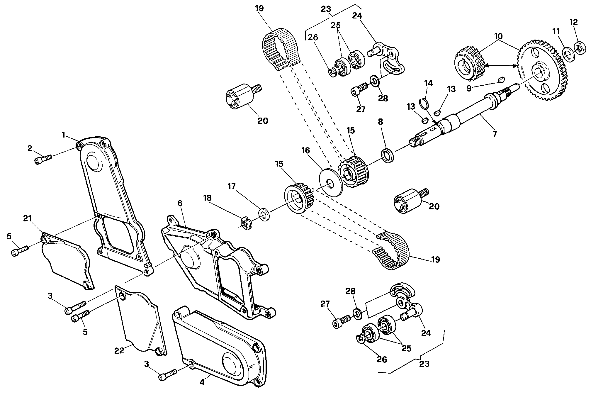 008 COURROIE DISTRIBUTION POUR SUPERBIKE 907 IE 1990