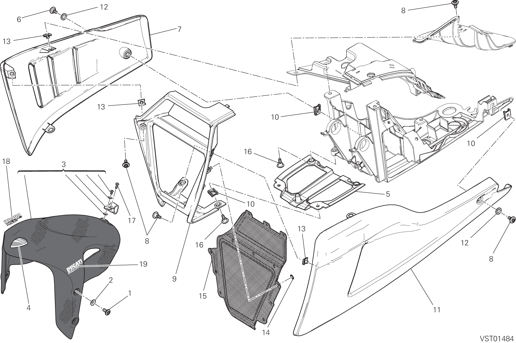 34B GARDE BOUE AVANT POUR DIAVEL TITANIUM 2015
