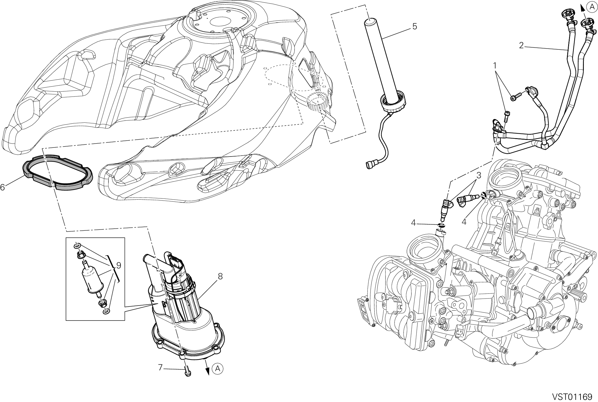 32A POMPE A CARBURANT POUR MULTISTRADA 1200 ABS 2013