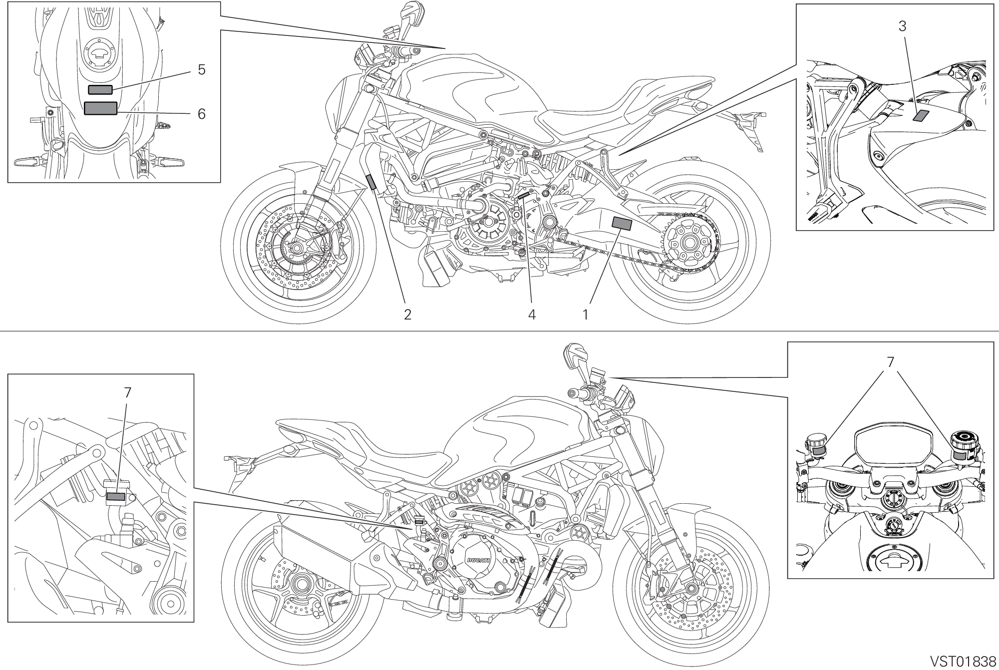 036 POSITIONNEMENT DE PLACEMENT POUR MONSTER 1200 2018