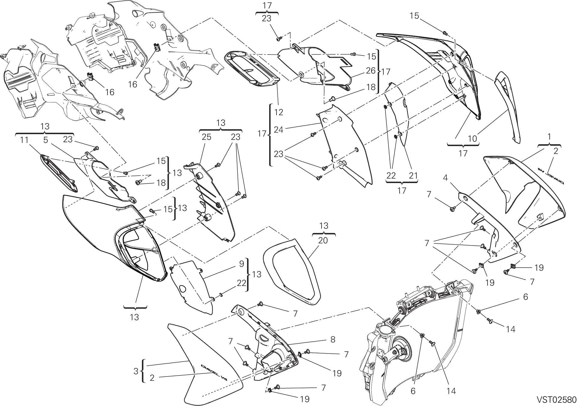 36B HABILLAGE POUR DIAVEL V4 2023