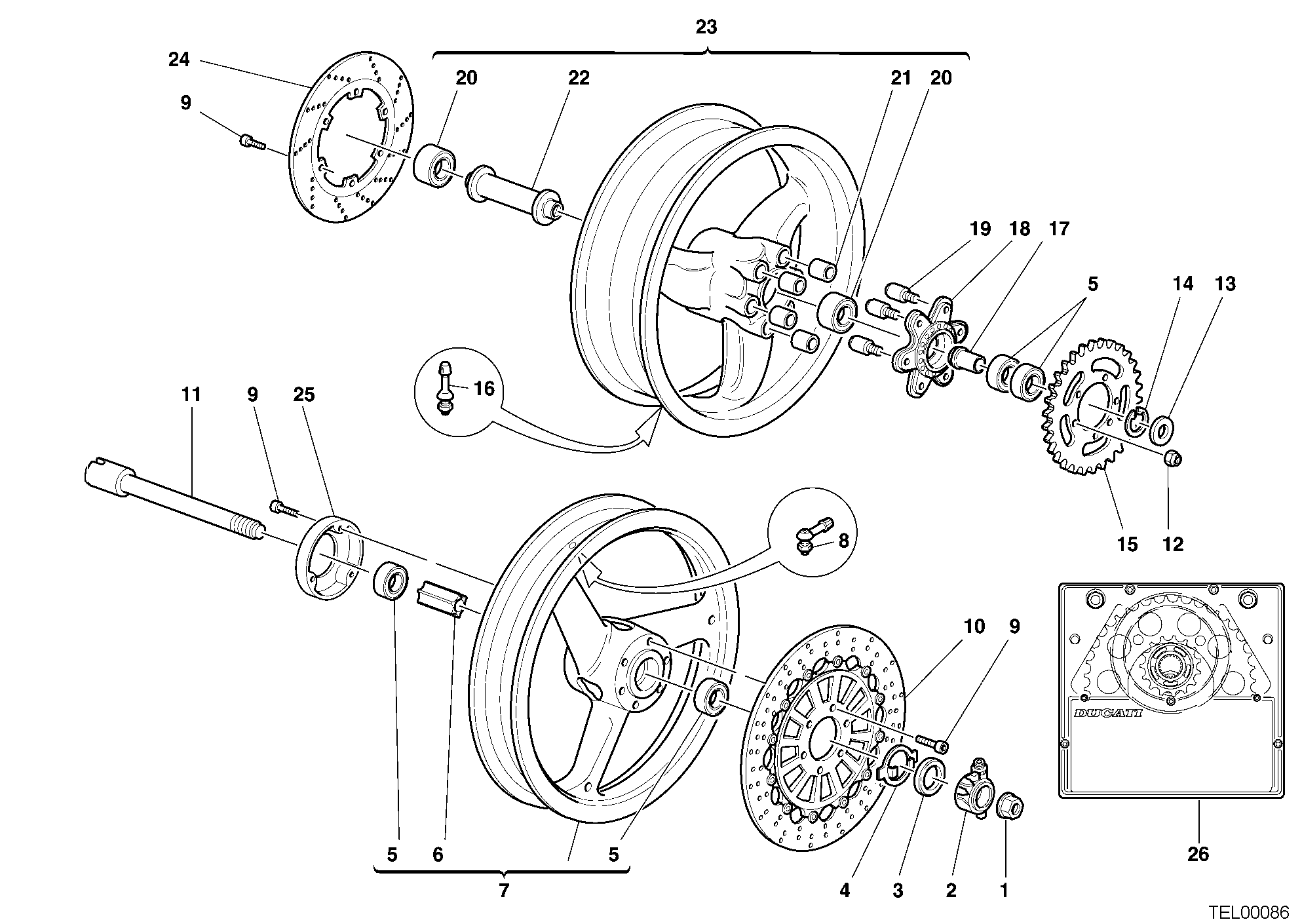 034 ROUES POUR SUPERSPORT 750 S 2001