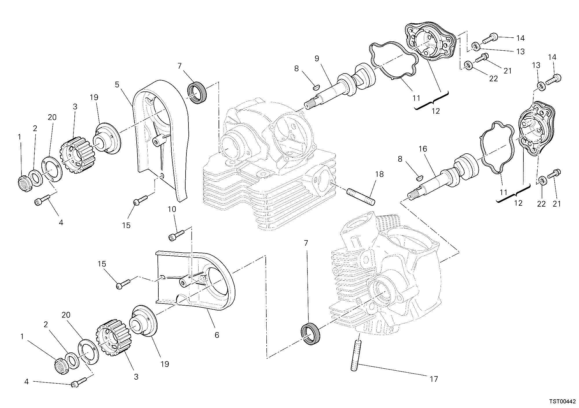 013 ARBRE A CAMES POUR HYPERMOTARD 796 2011